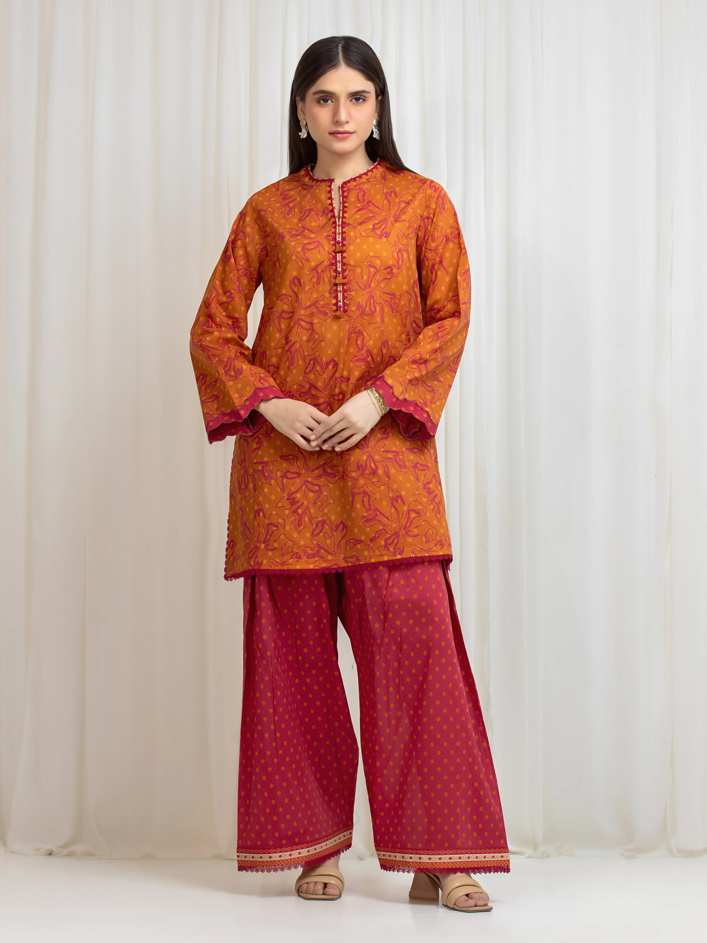 Printed Lawn Shirt Trouser - EWU6A1-36816ST