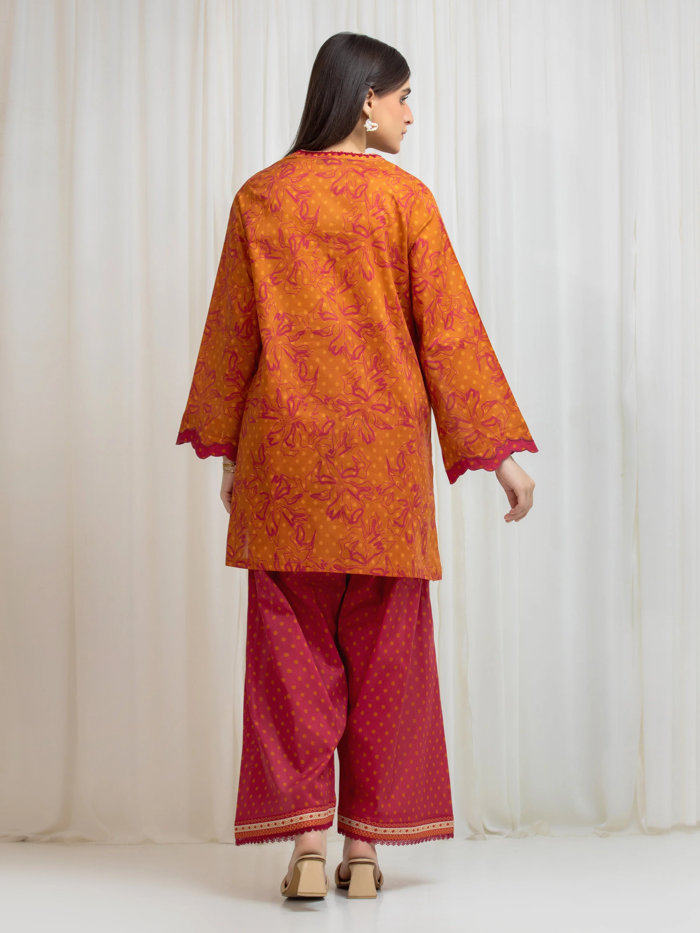 Printed Lawn Shirt Trouser - EWU6A1-36816ST - Image 6