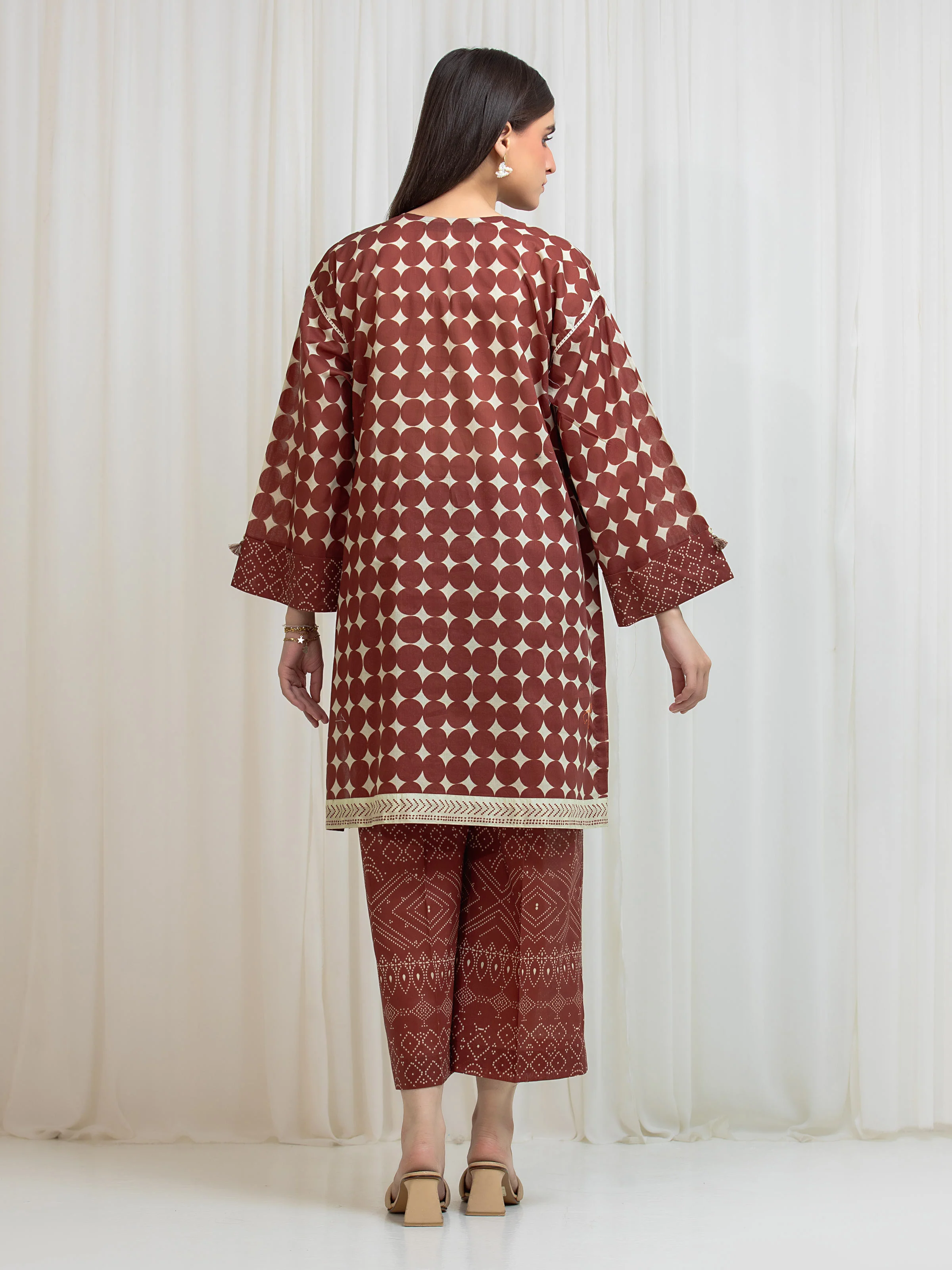 Printed Lawn Shirt Trouser - EWU6A1-36817ST - Image 6