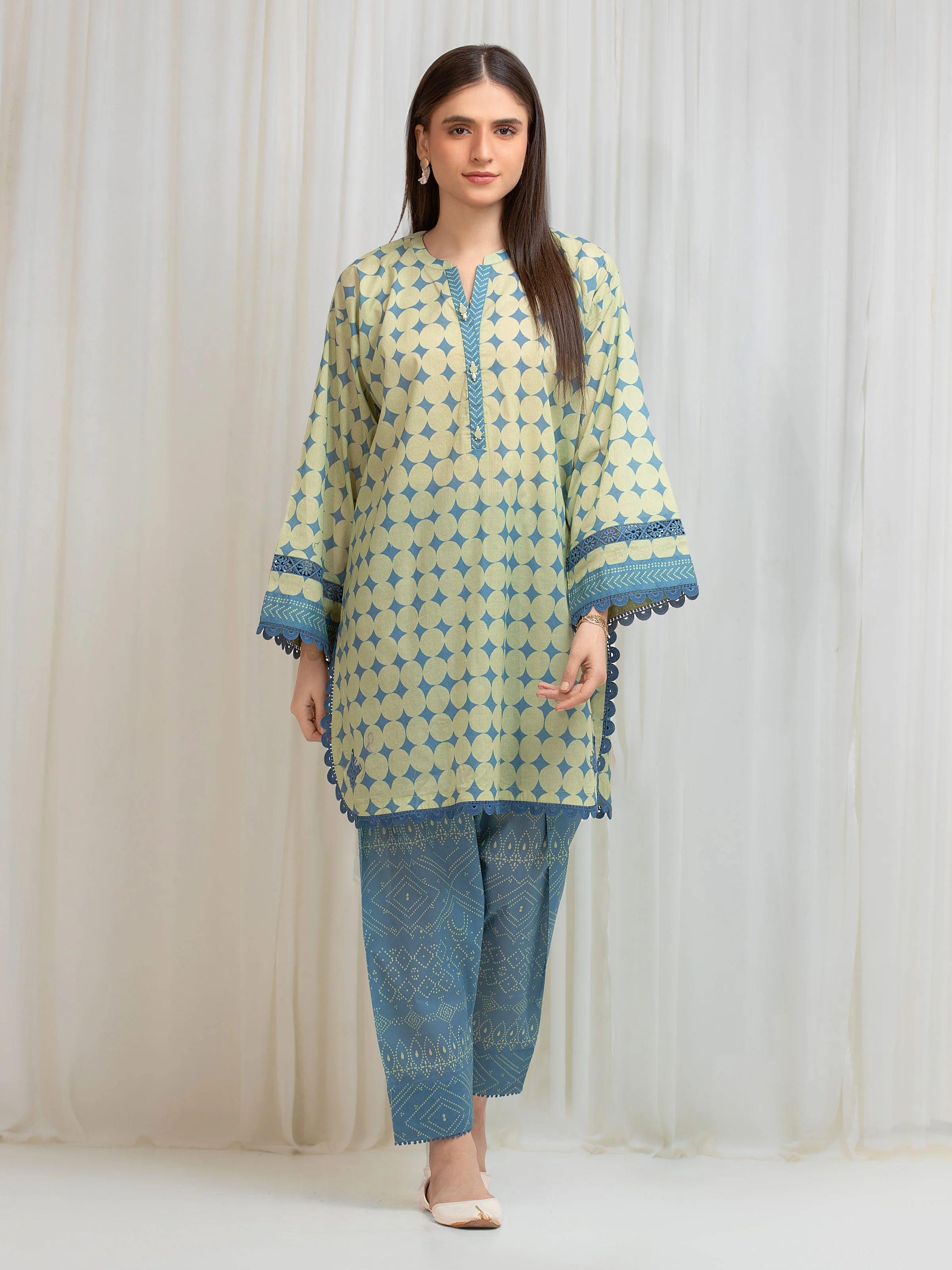 Printed Lawn Shirt Trouser - EWU6A1-36818ST