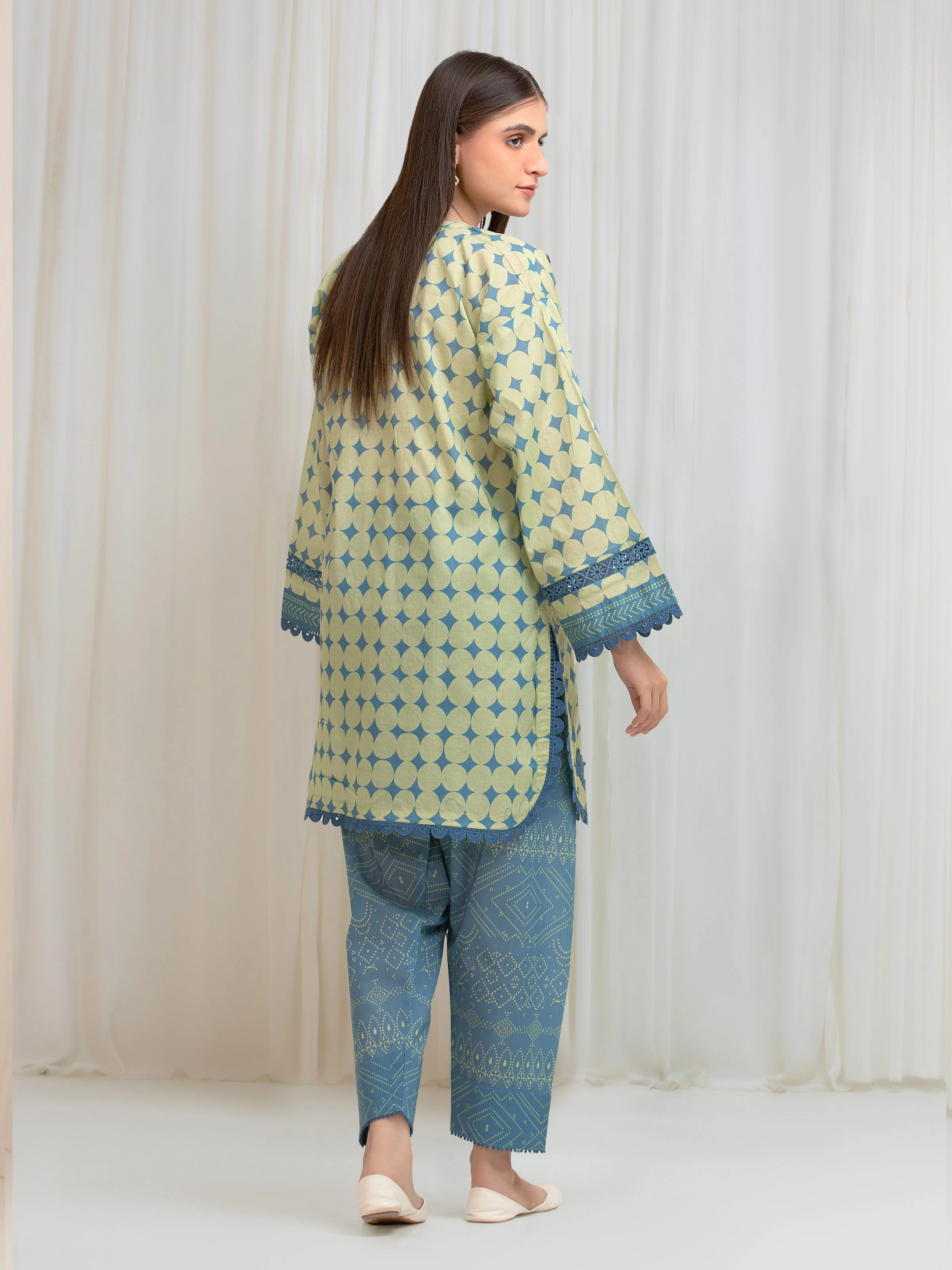 Printed Lawn Shirt Trouser - EWU6A1-36818ST - Image 6