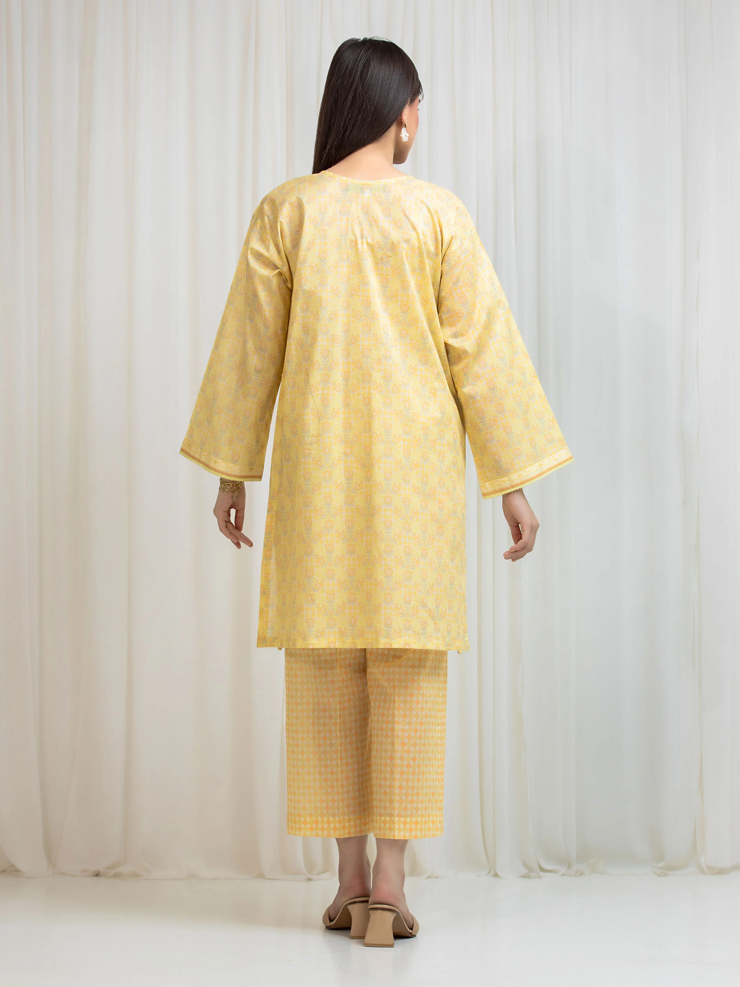 Printed Lawn Shirt Trouser - EWU6A1-36819ST - Image 6