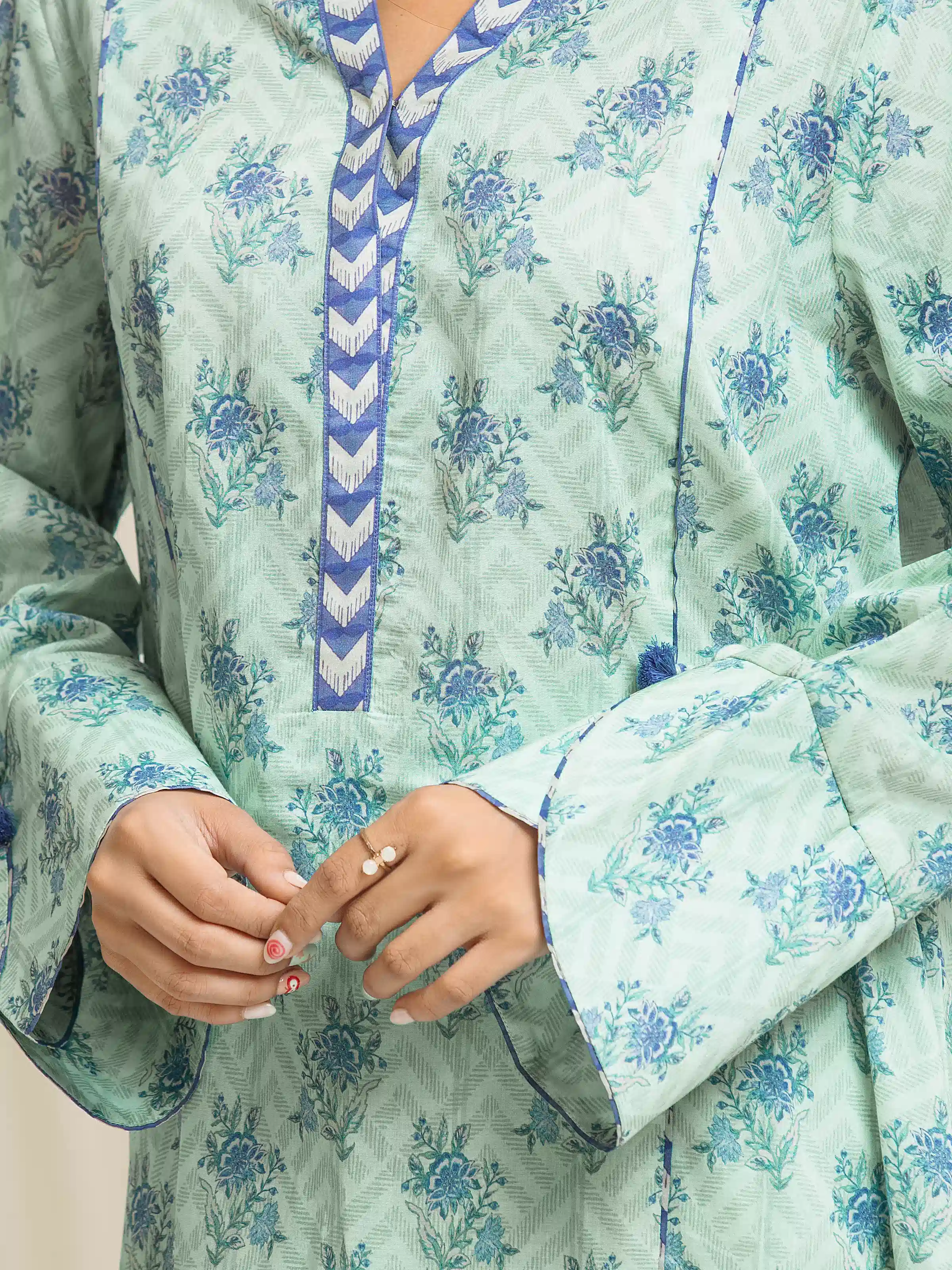 Printed Lawn Suit - EWU6A1-36536-3P - Image 3
