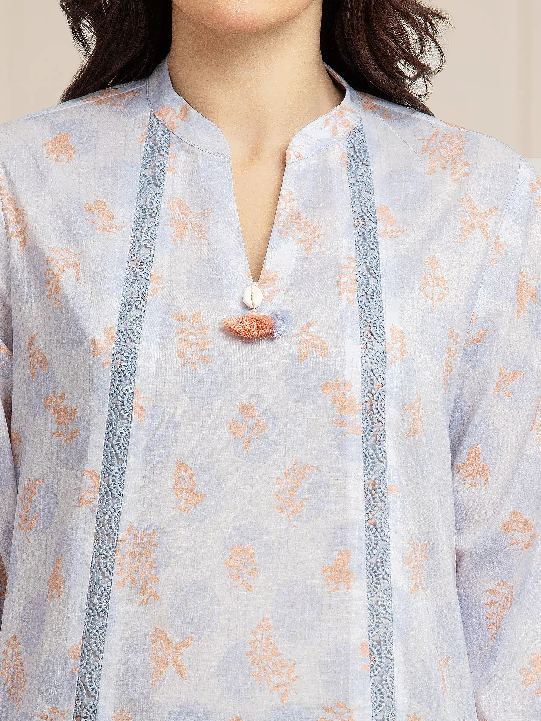 Printed Lawn Suit - EWU6A1-36580-3P - Image 3