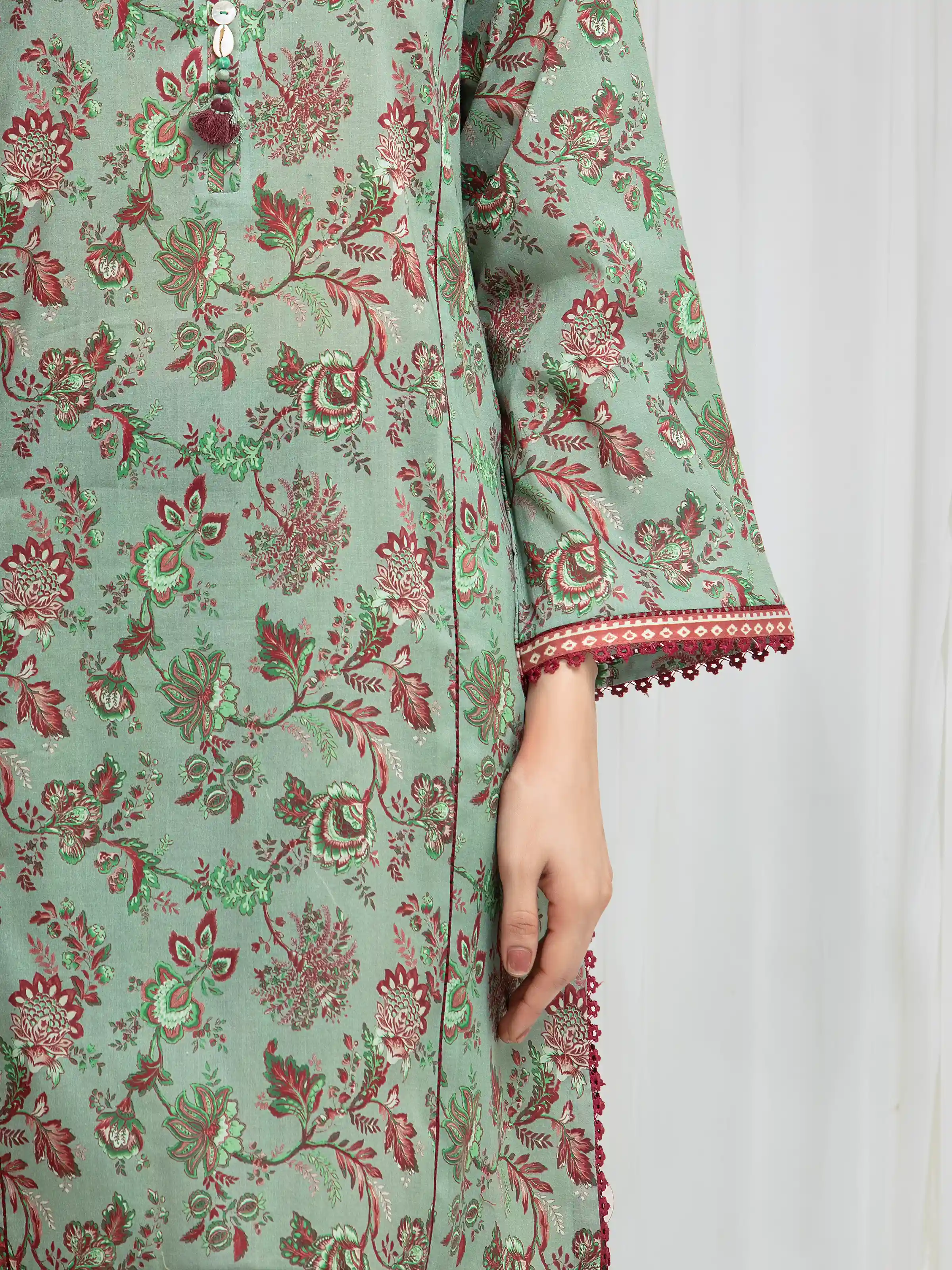Printed Lawn Suit - EWU6A1-36584-3P - Image 3