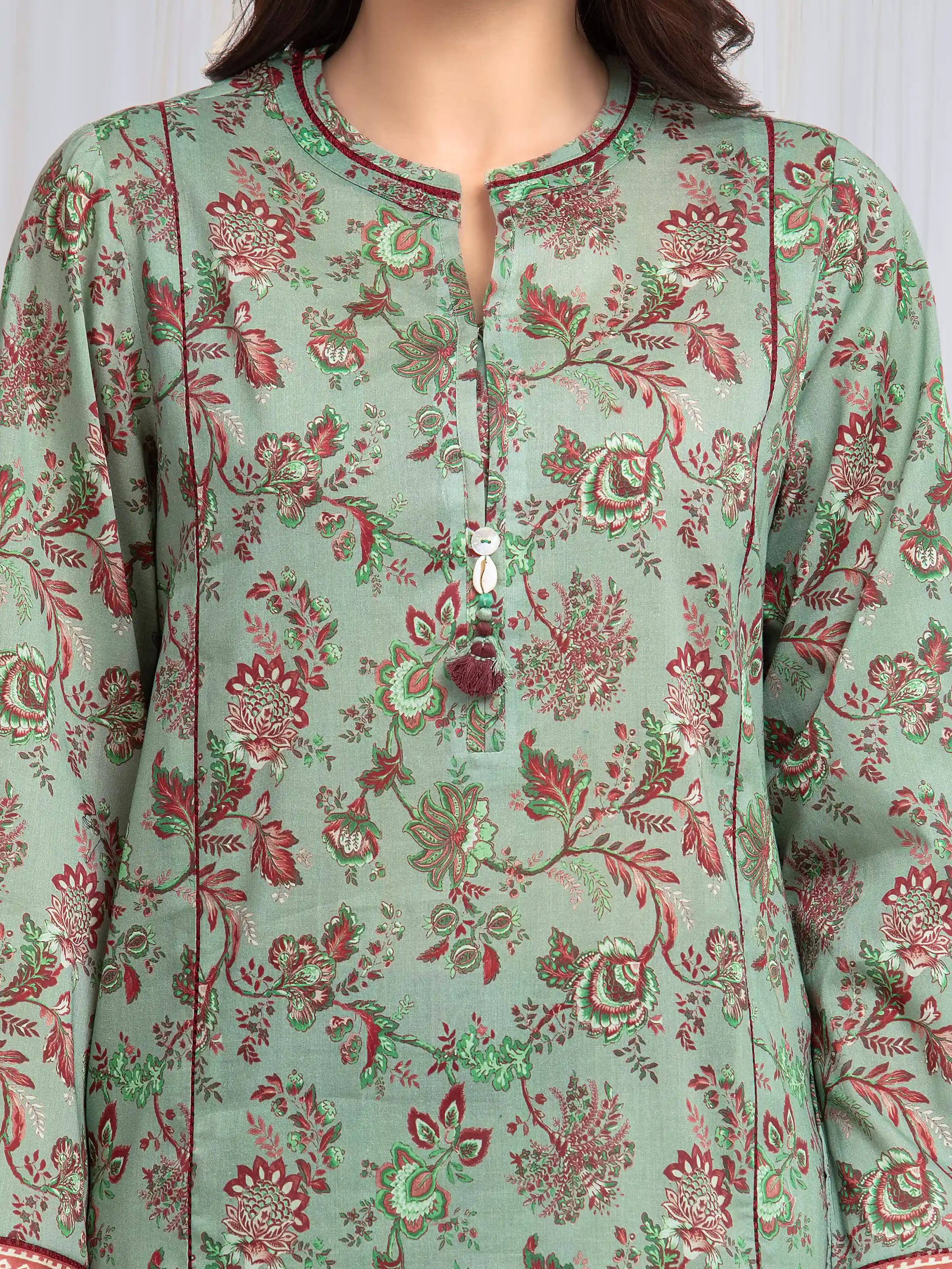 Printed Lawn Suit - EWU6A1-36584-3P - Image 4