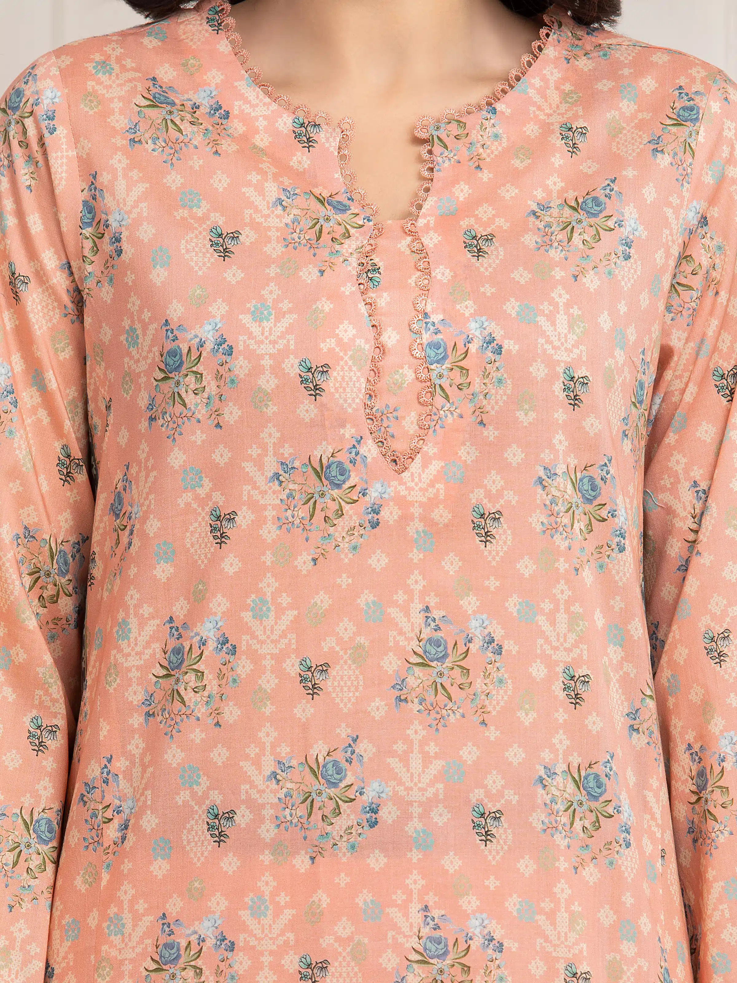 Printed Lawn Suit - EWU6A1-36596-3P - Image 4