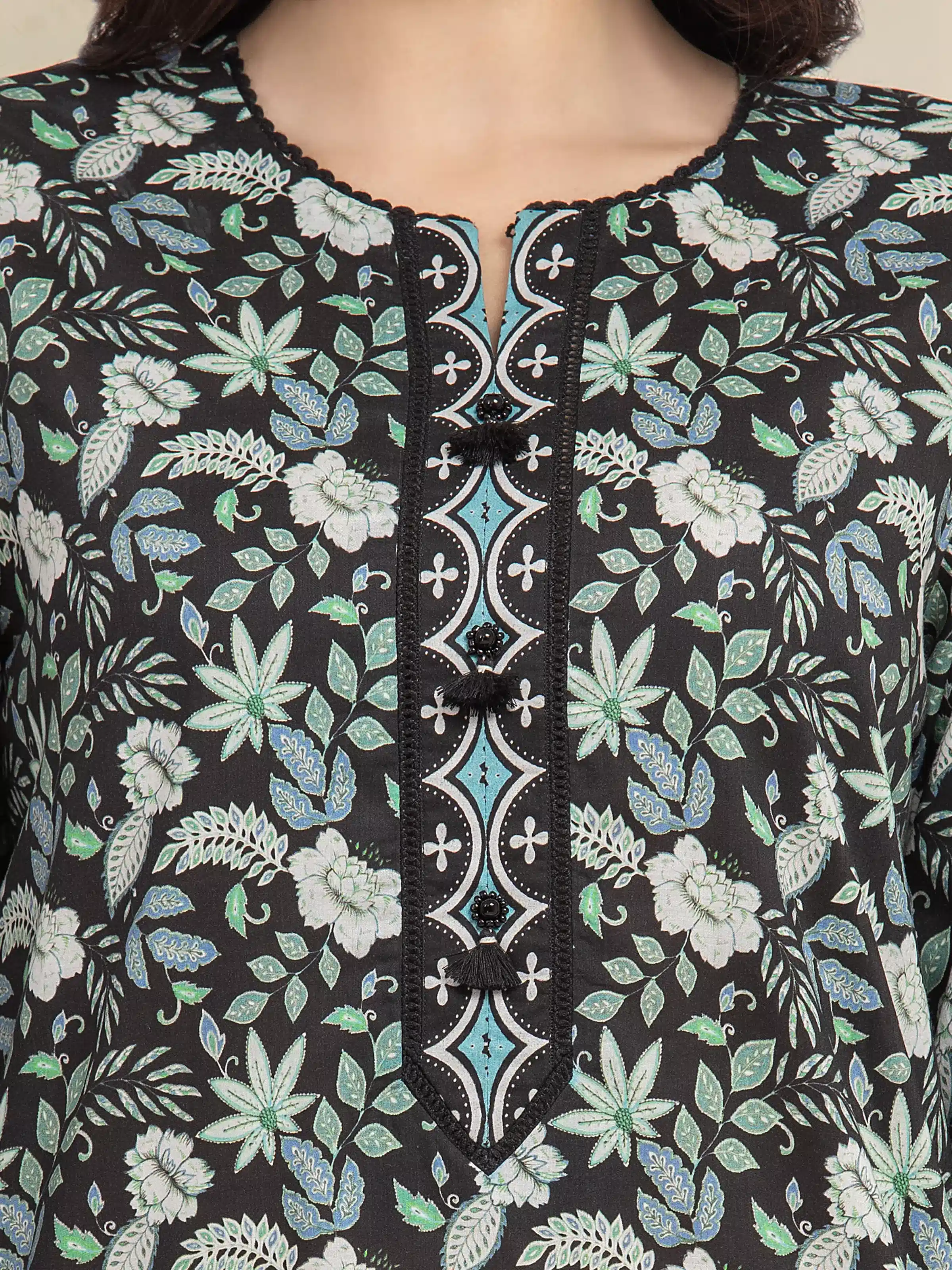 Printed Lawn Suit - EWU6A1-36602-3P - Image 3