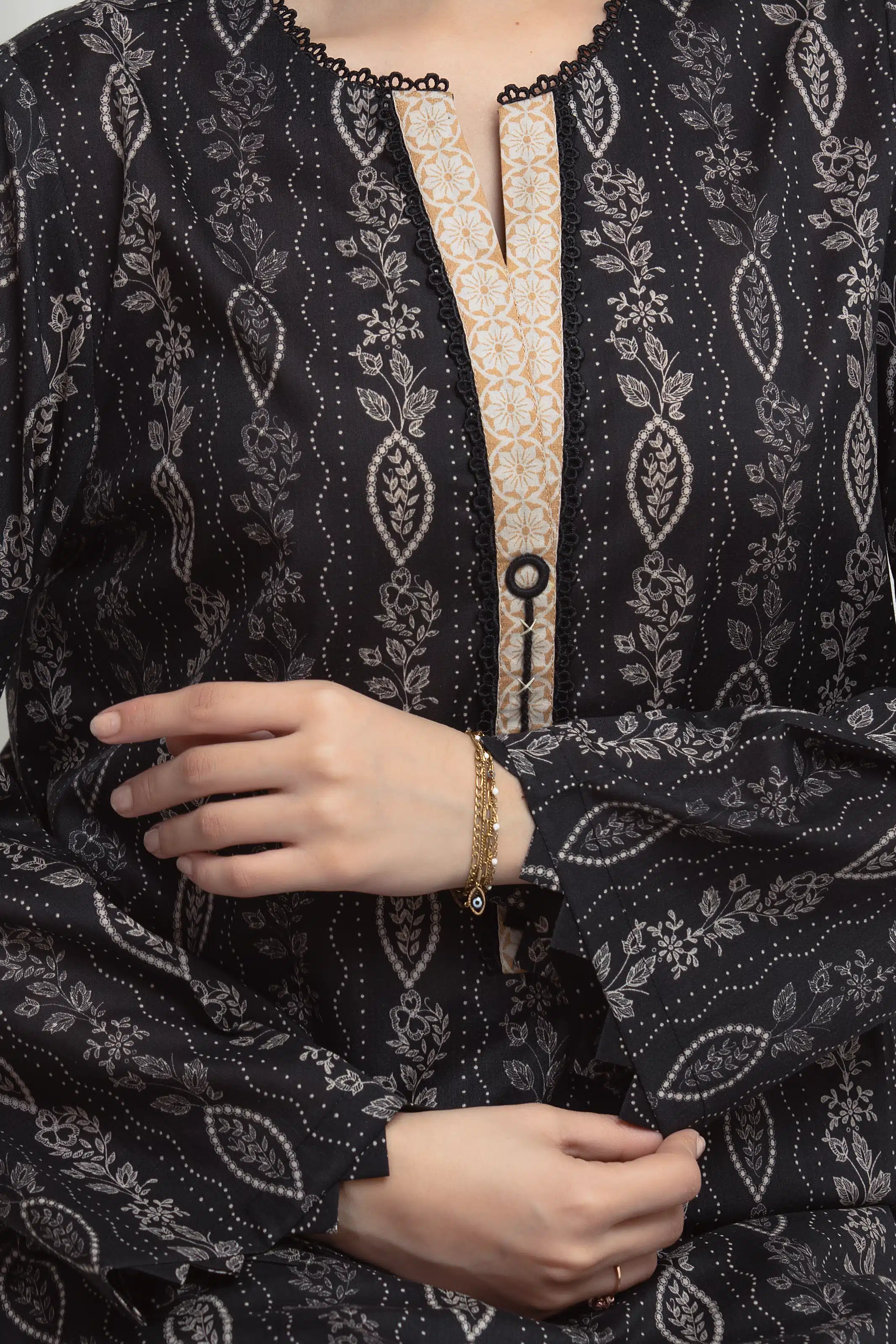 Printed Lawn Suit - EWU6A1-36612-3P - Image 3