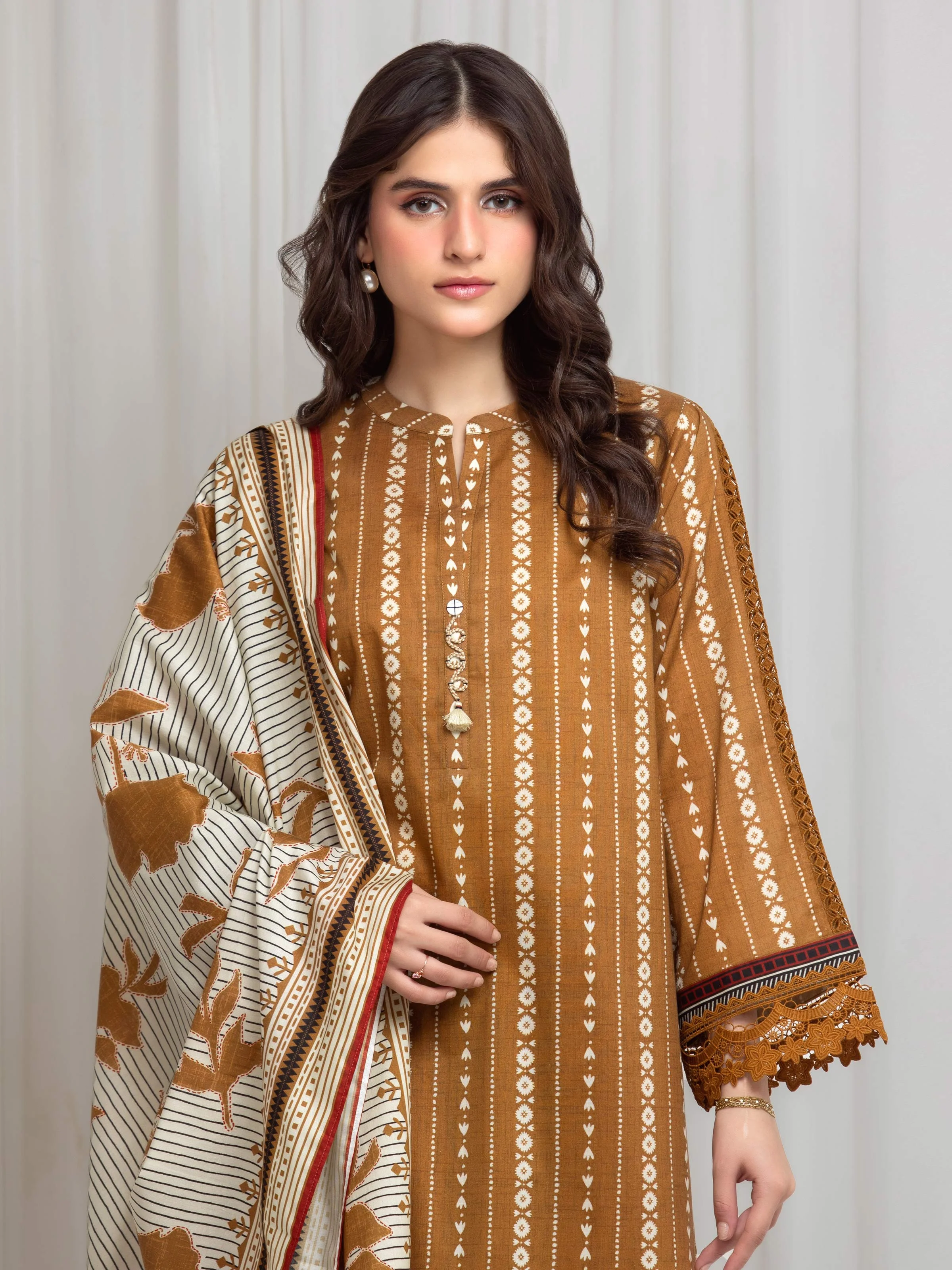 Printed Lawn Suit - EWU6A1-36613-3P - Image 2