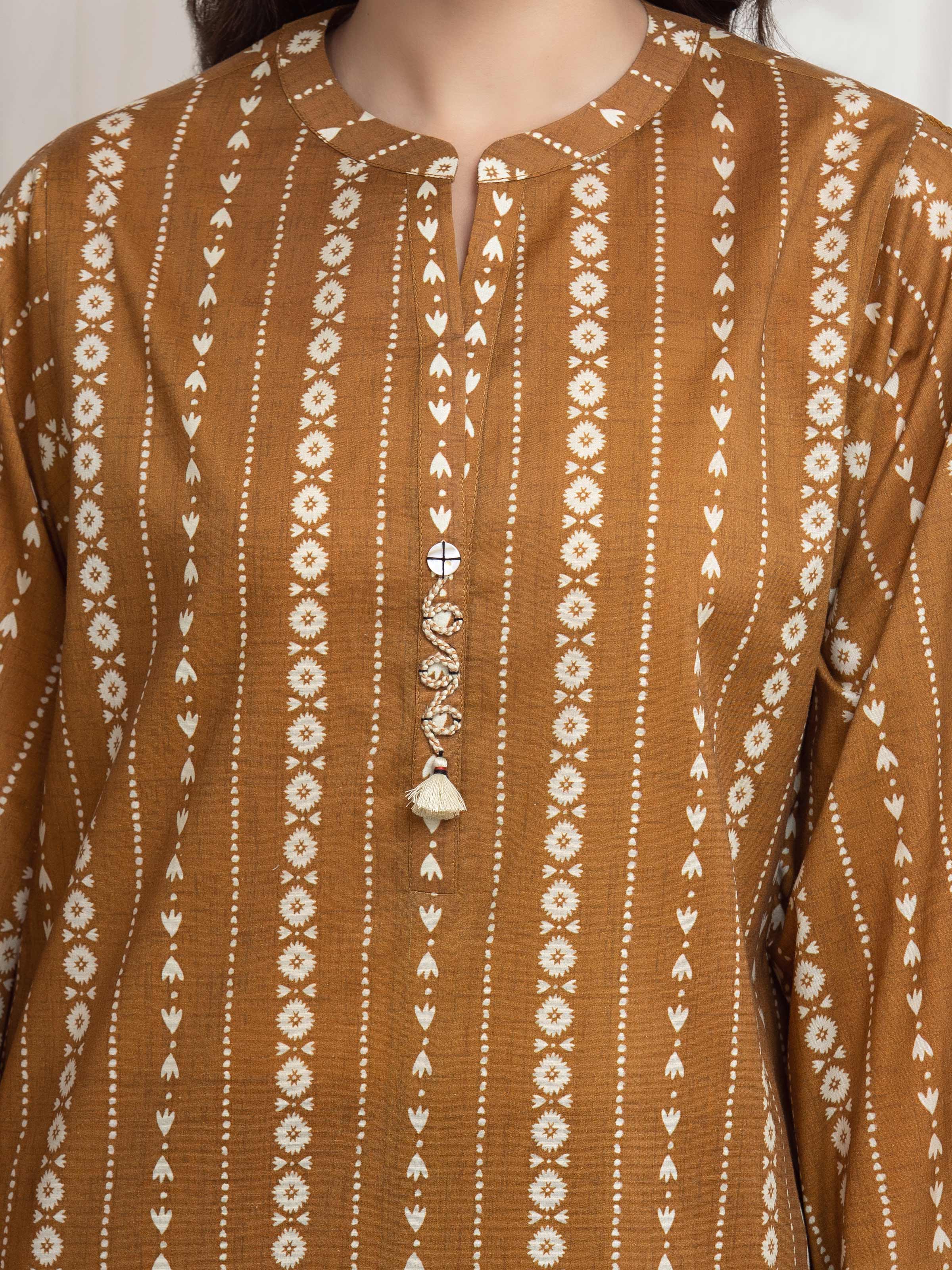 Printed Lawn Suit - EWU6A1-36613-3P - Image 3