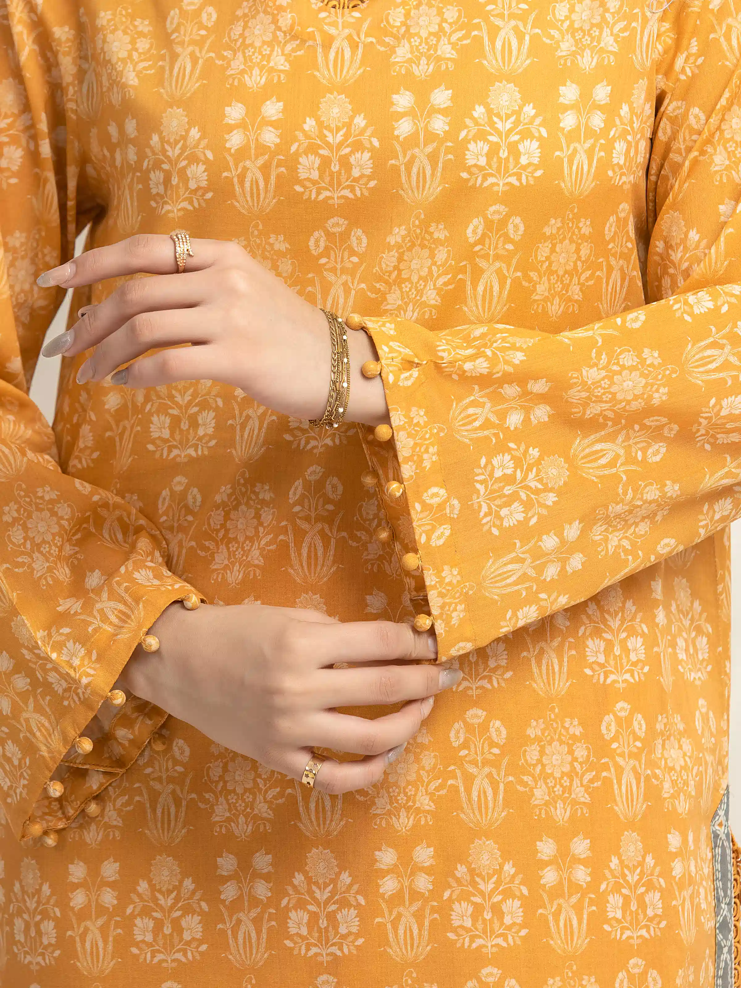 Printed Lawn Suit - EWU6A1-36648-3P - Image 4