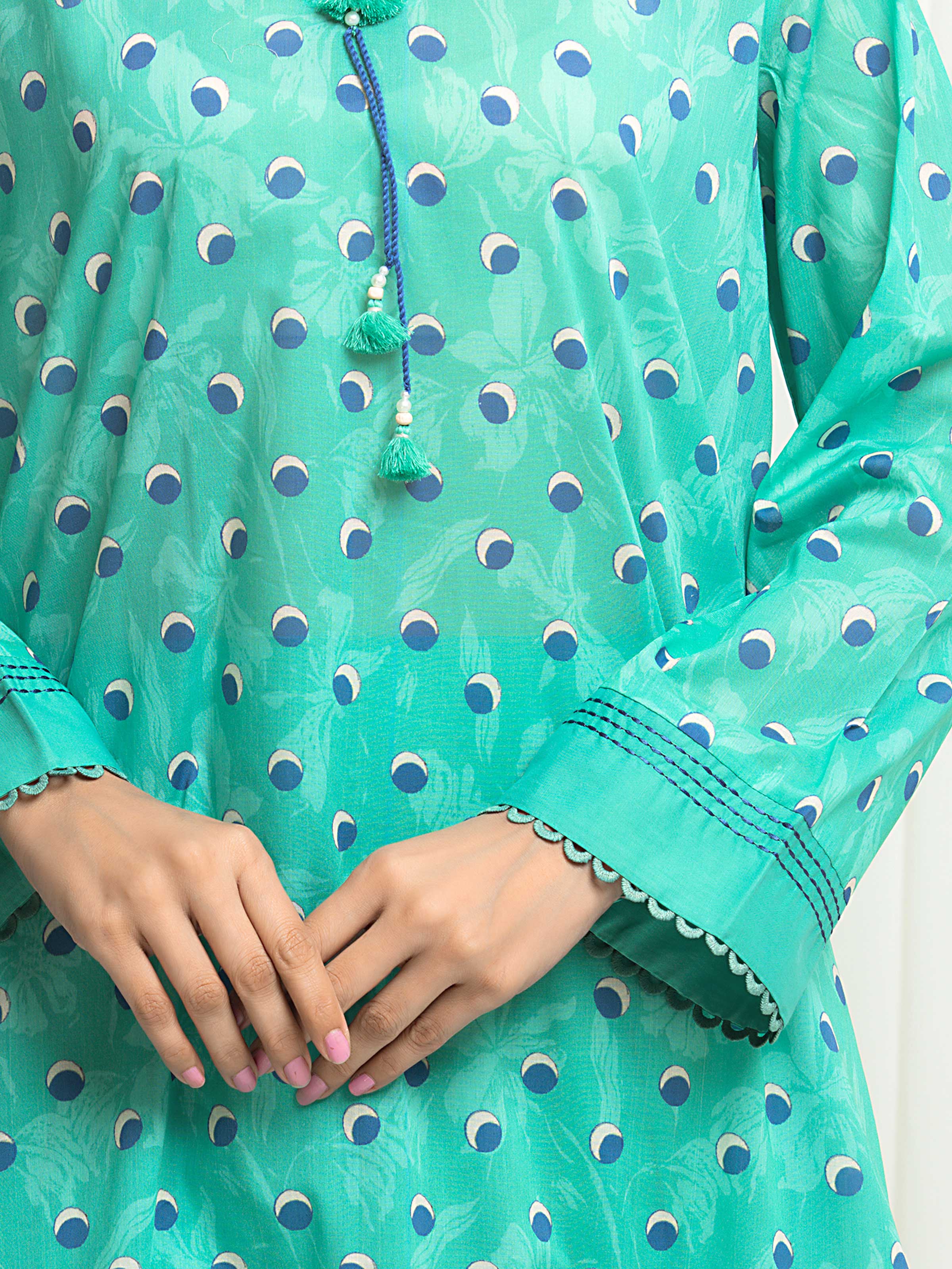 Printed Lawn Suit - EWU6A1-36652-3P - Image 3