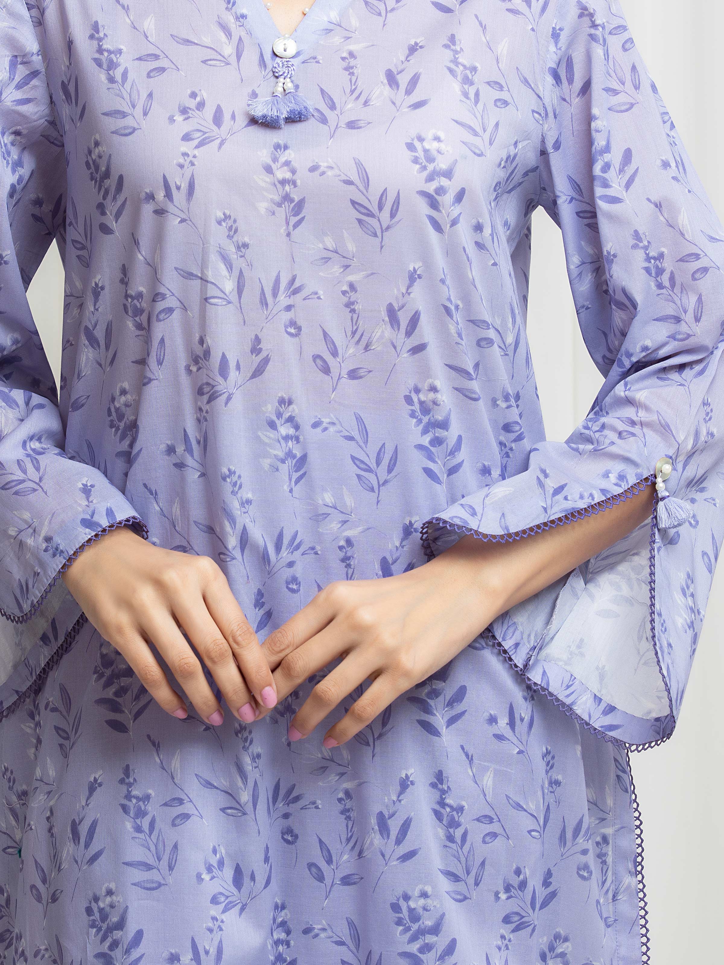 Printed Lawn Suit - EWU6A1-36664-3P - Image 4