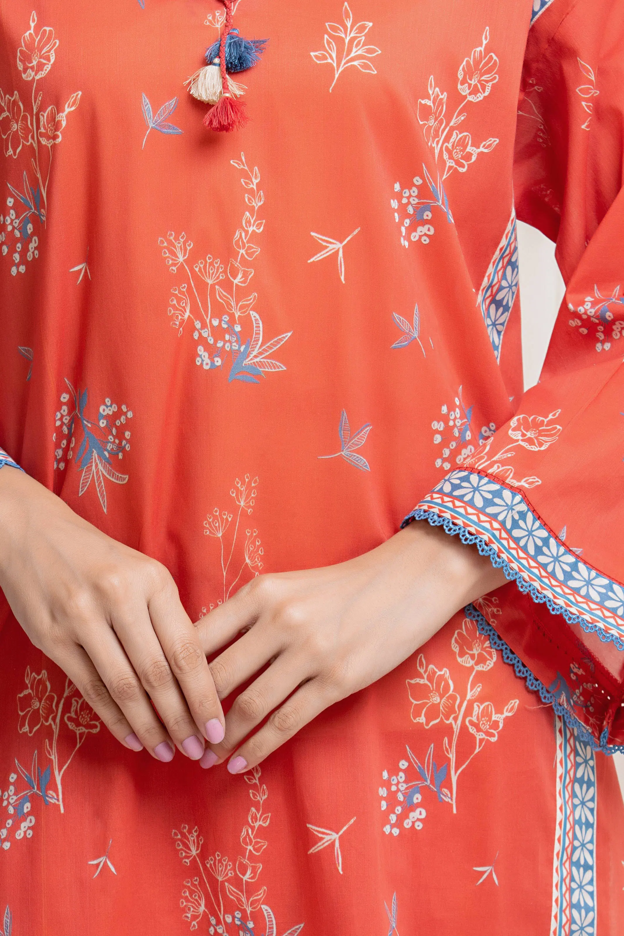 Printed Lawn Suit - EWU6A1-36666-3P - Image 3