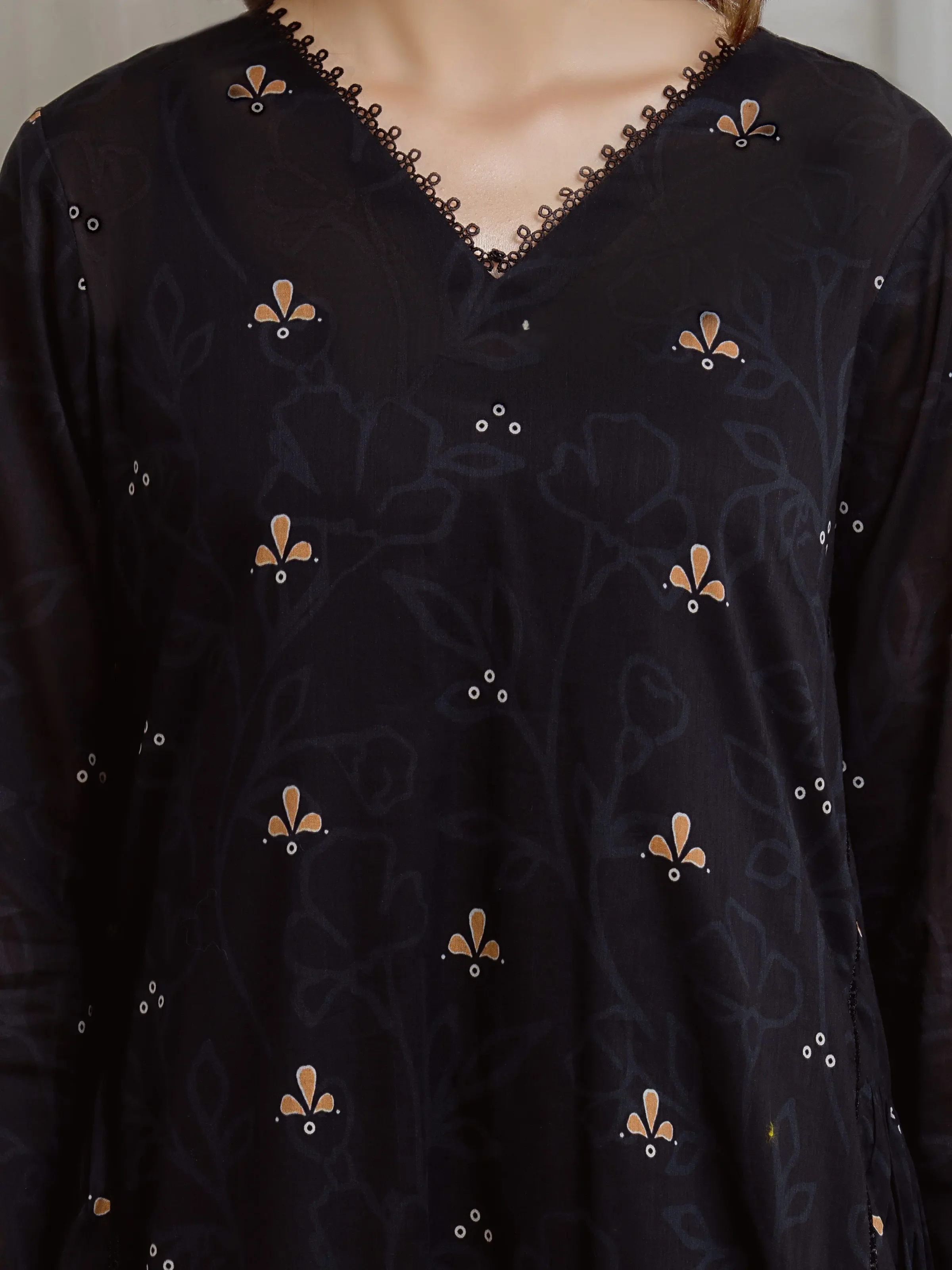Printed Lawn Suit - EWU6A1-36672-3P - Image 3