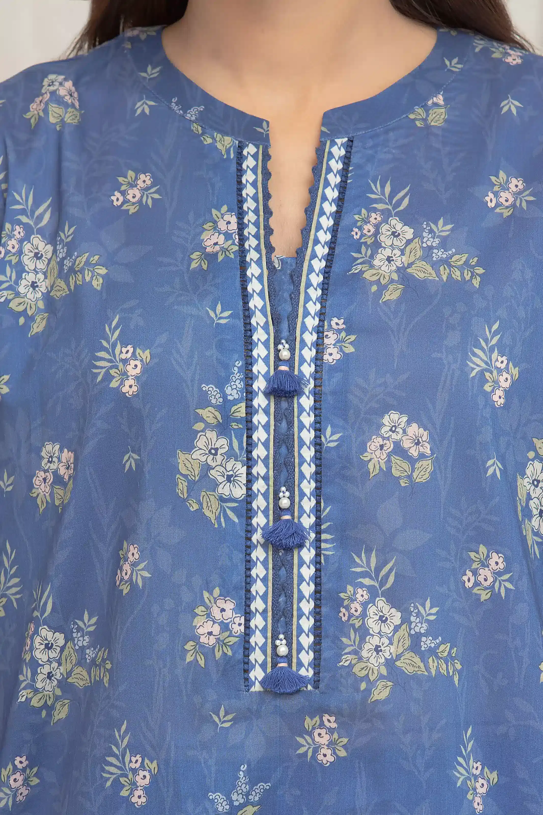Printed Lawn Suit - EWU6A1-36678-3P - Image 3