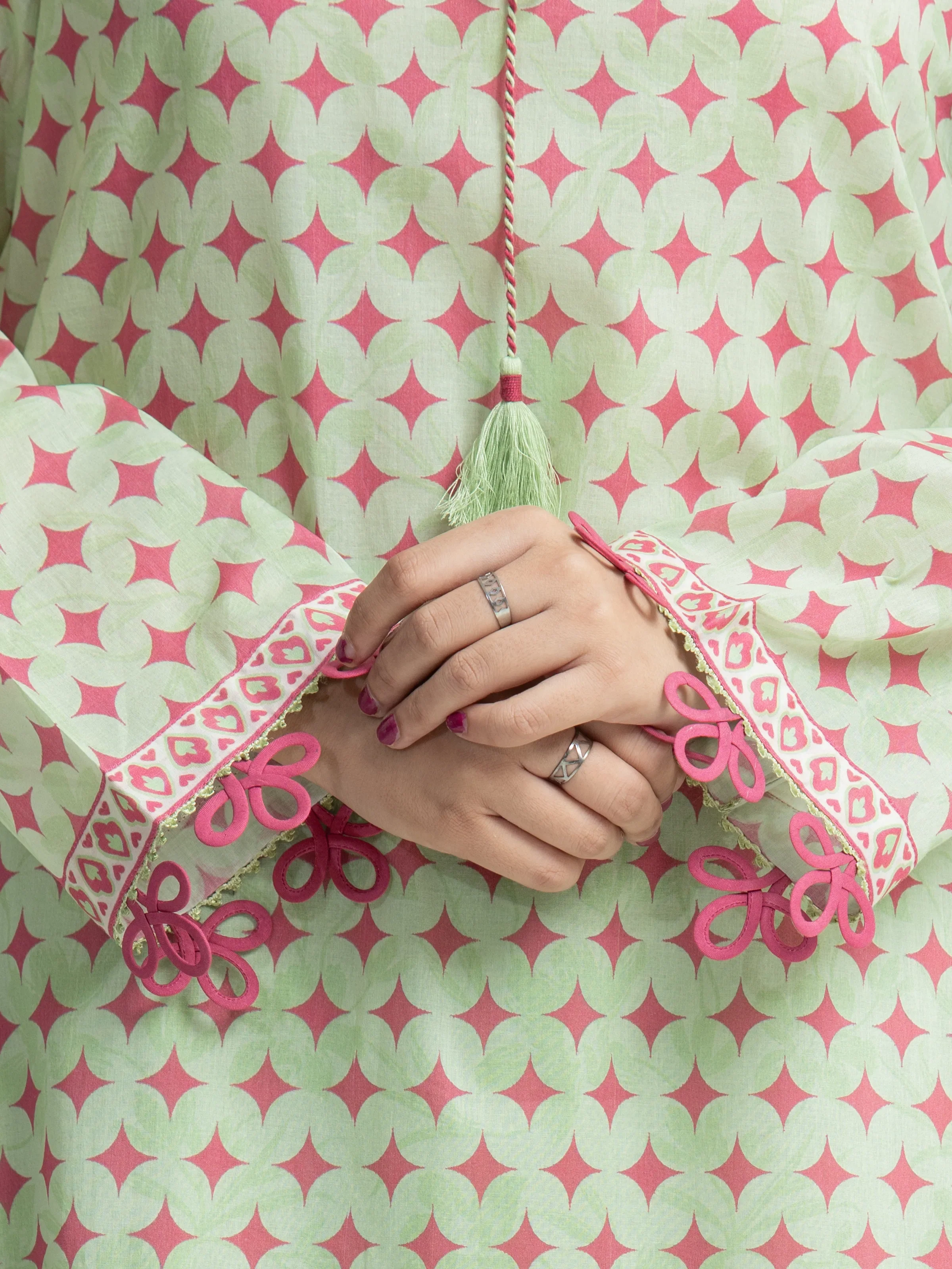 Printed Lawn Suit - EWU6A1-36679-3P - Image 3