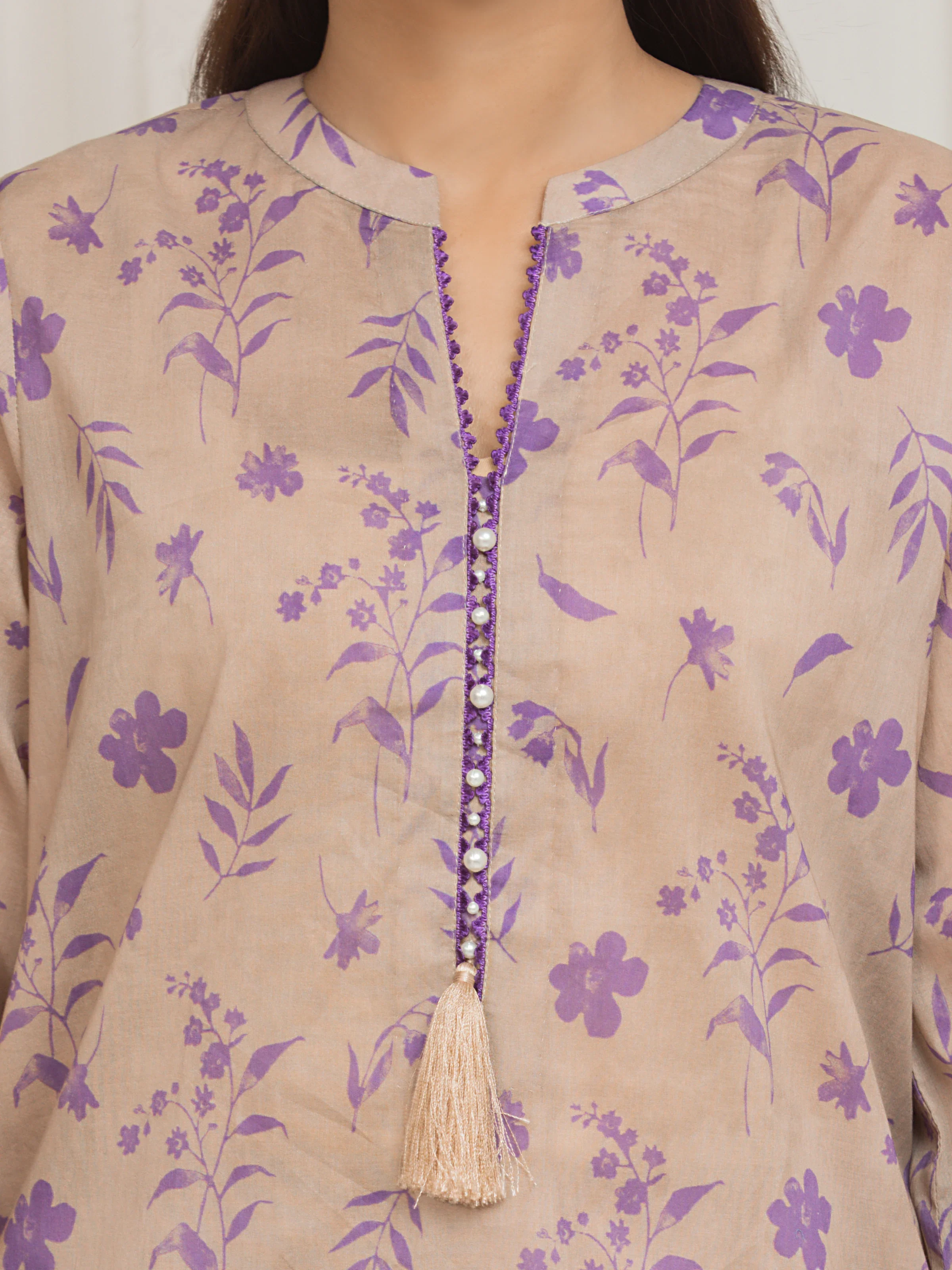 Printed Lawn Suit - EWU6A1-36681-3P - Image 4