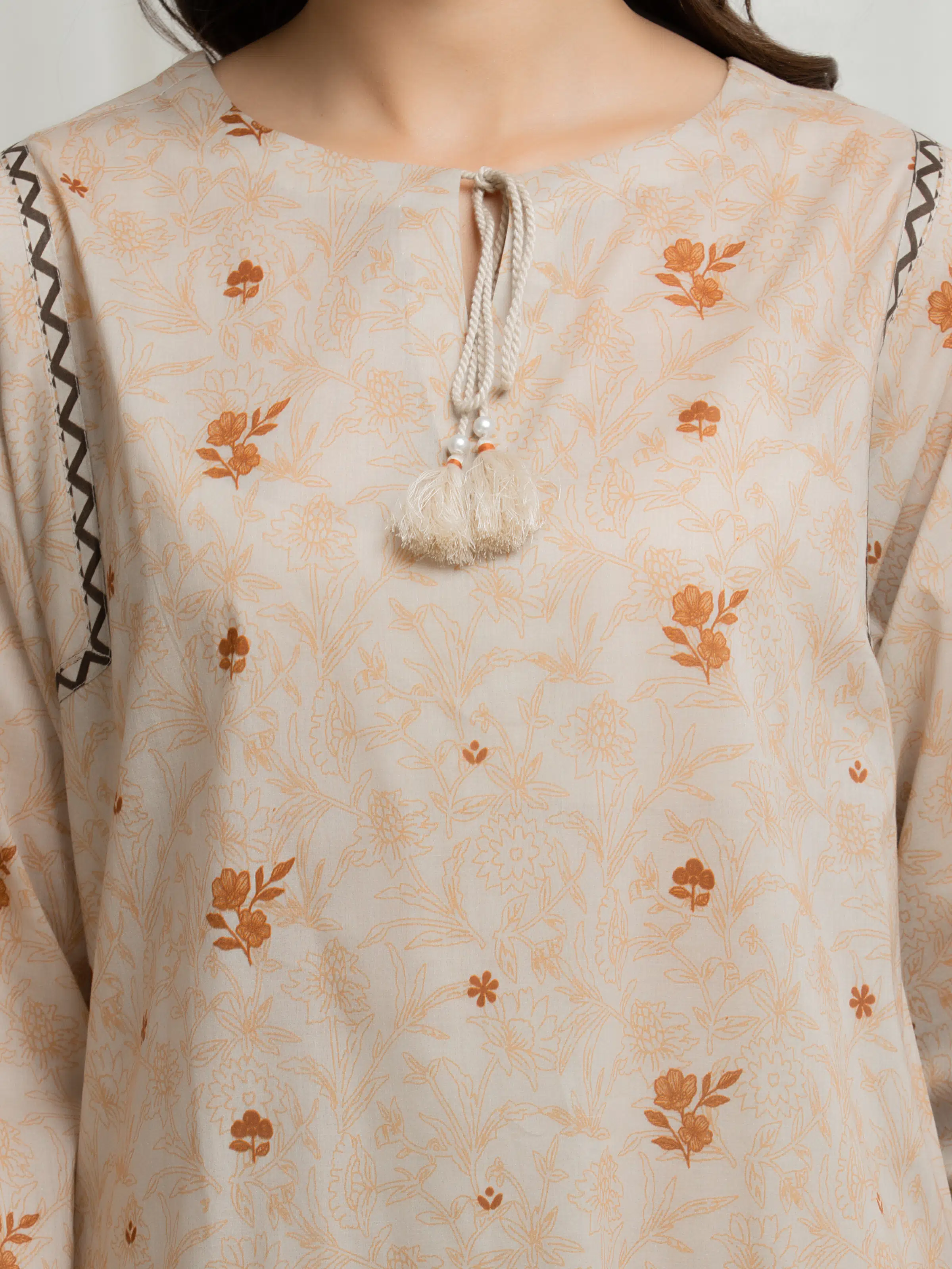 Printed Lawn Suit - EWU6A1-36685-3P - Image 3