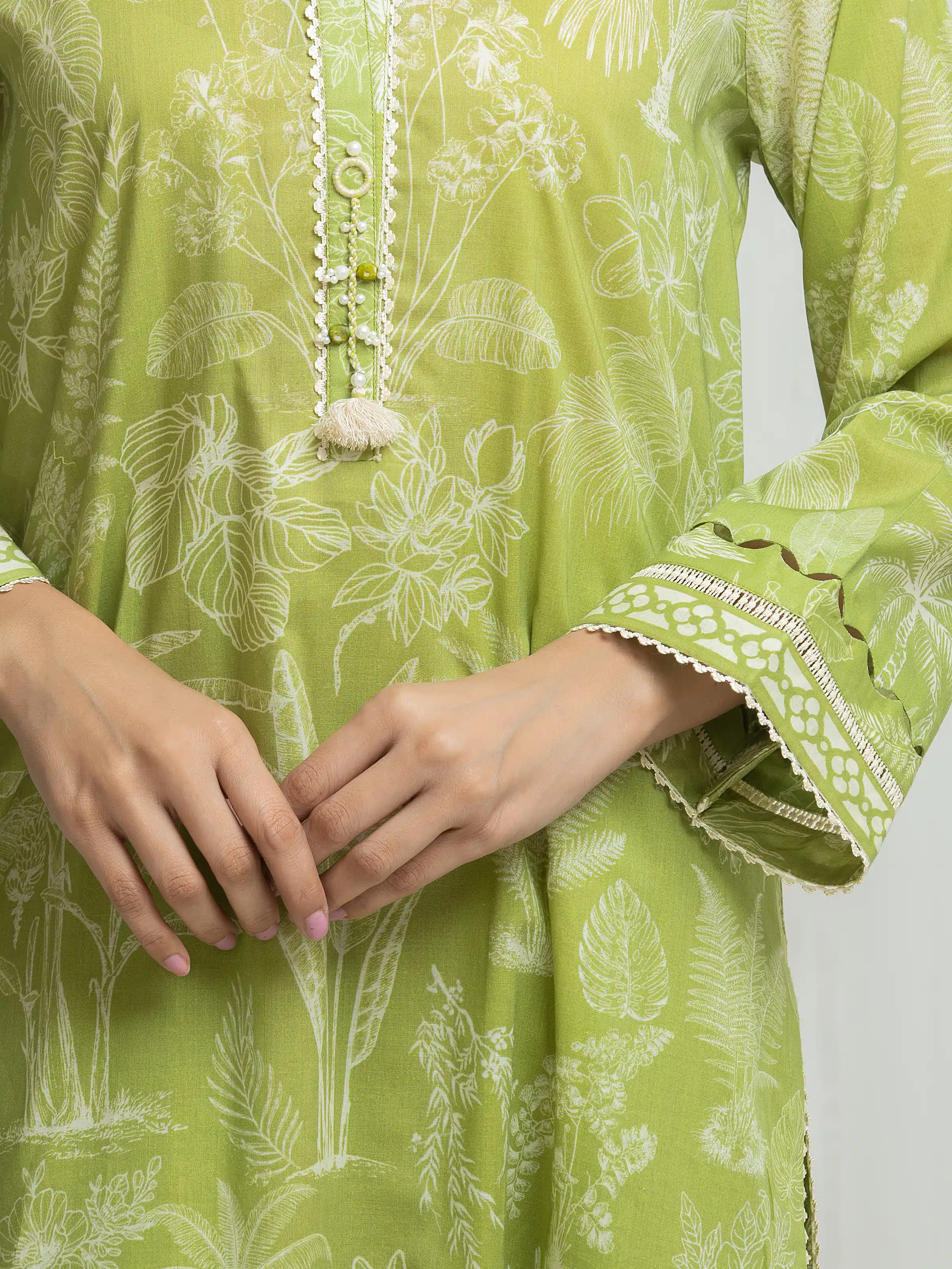 Printed Lawn Suit - EWU6A1-36698-3P - Image 3