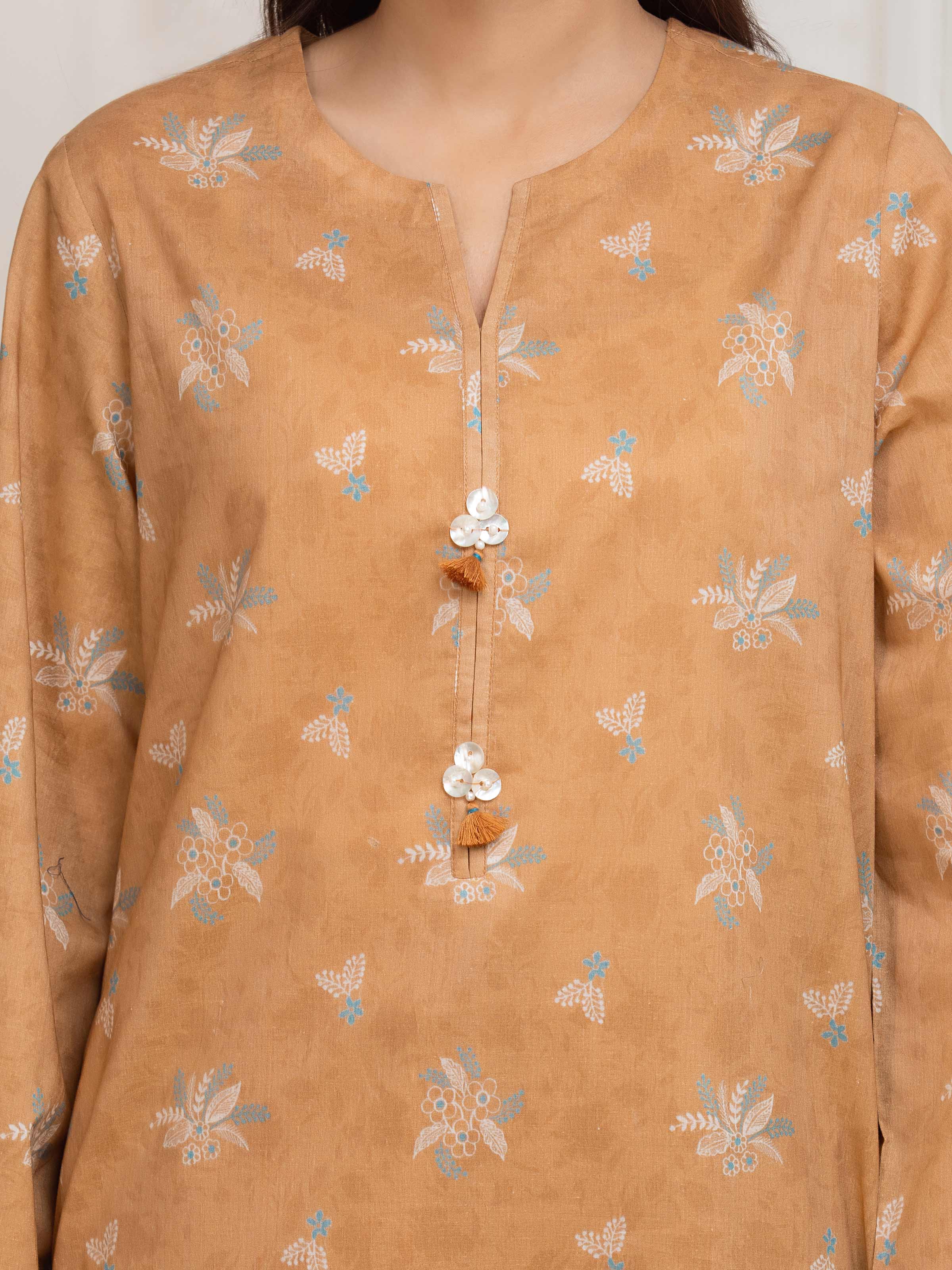 Printed Lawn Suit - EWU6A1-36699-3P - Image 3