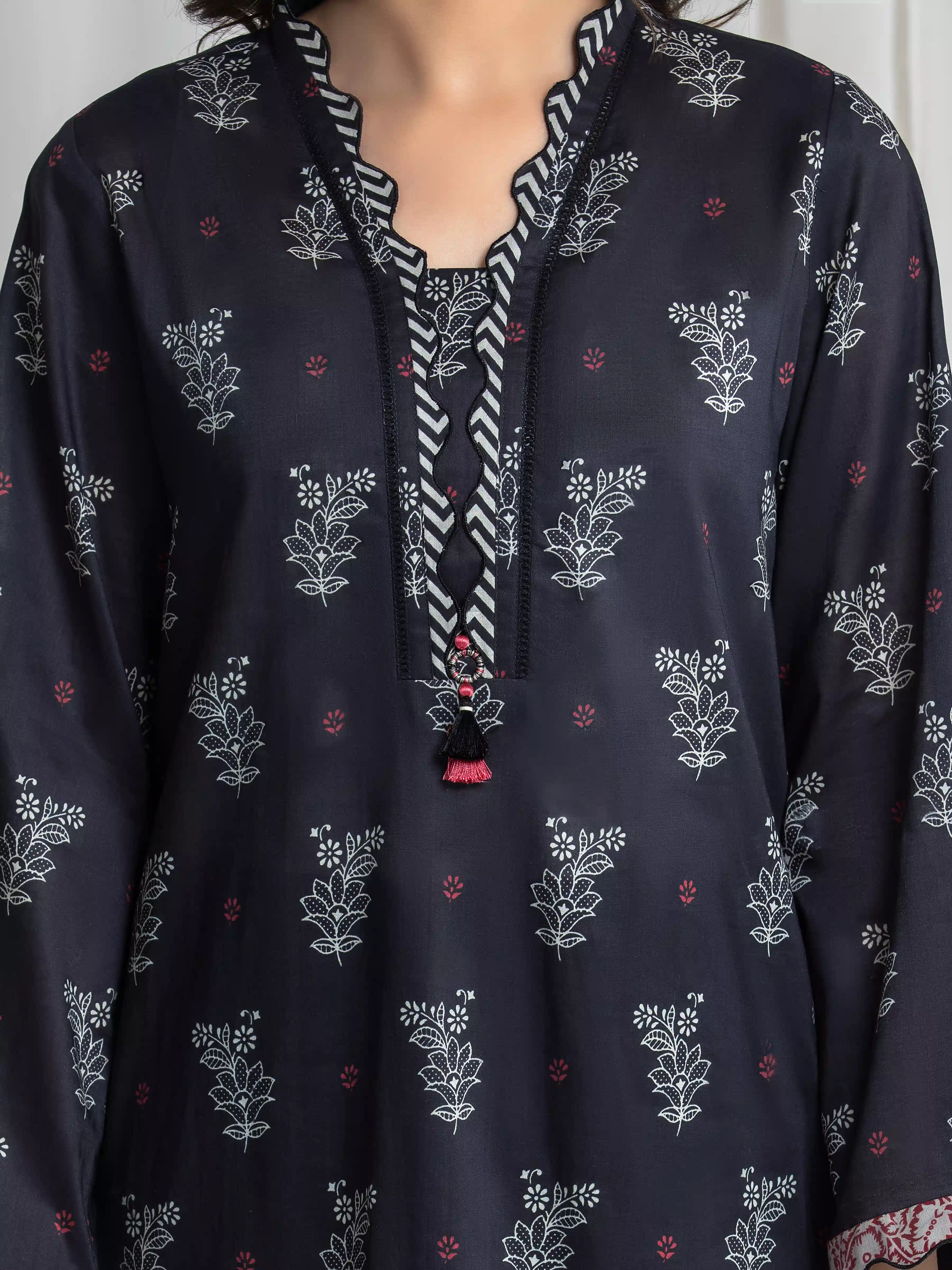 Printed Lawn Suit - EWU6A1-36738-3P - Image 3