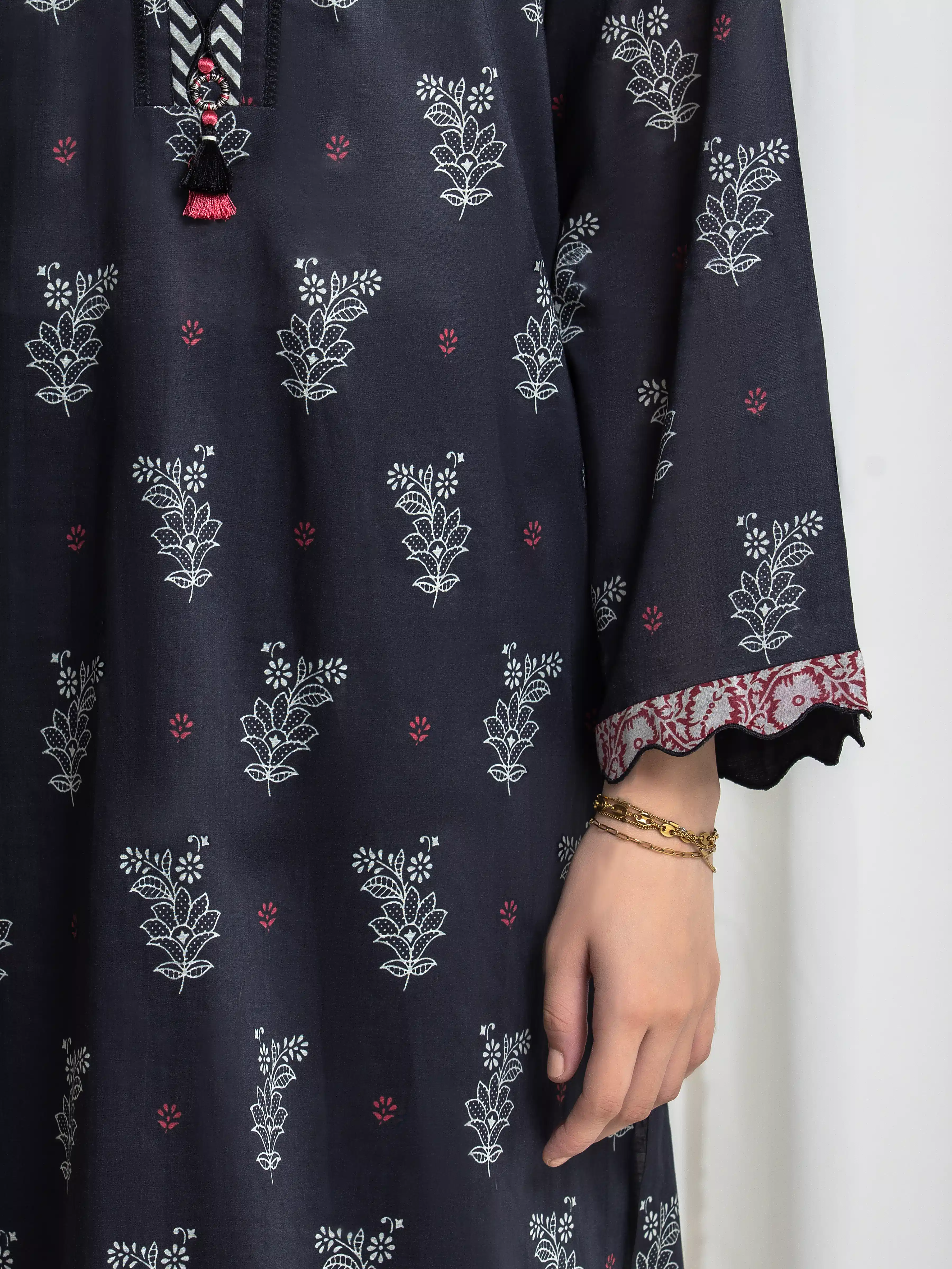 Printed Lawn Suit - EWU6A1-36738-3P - Image 4