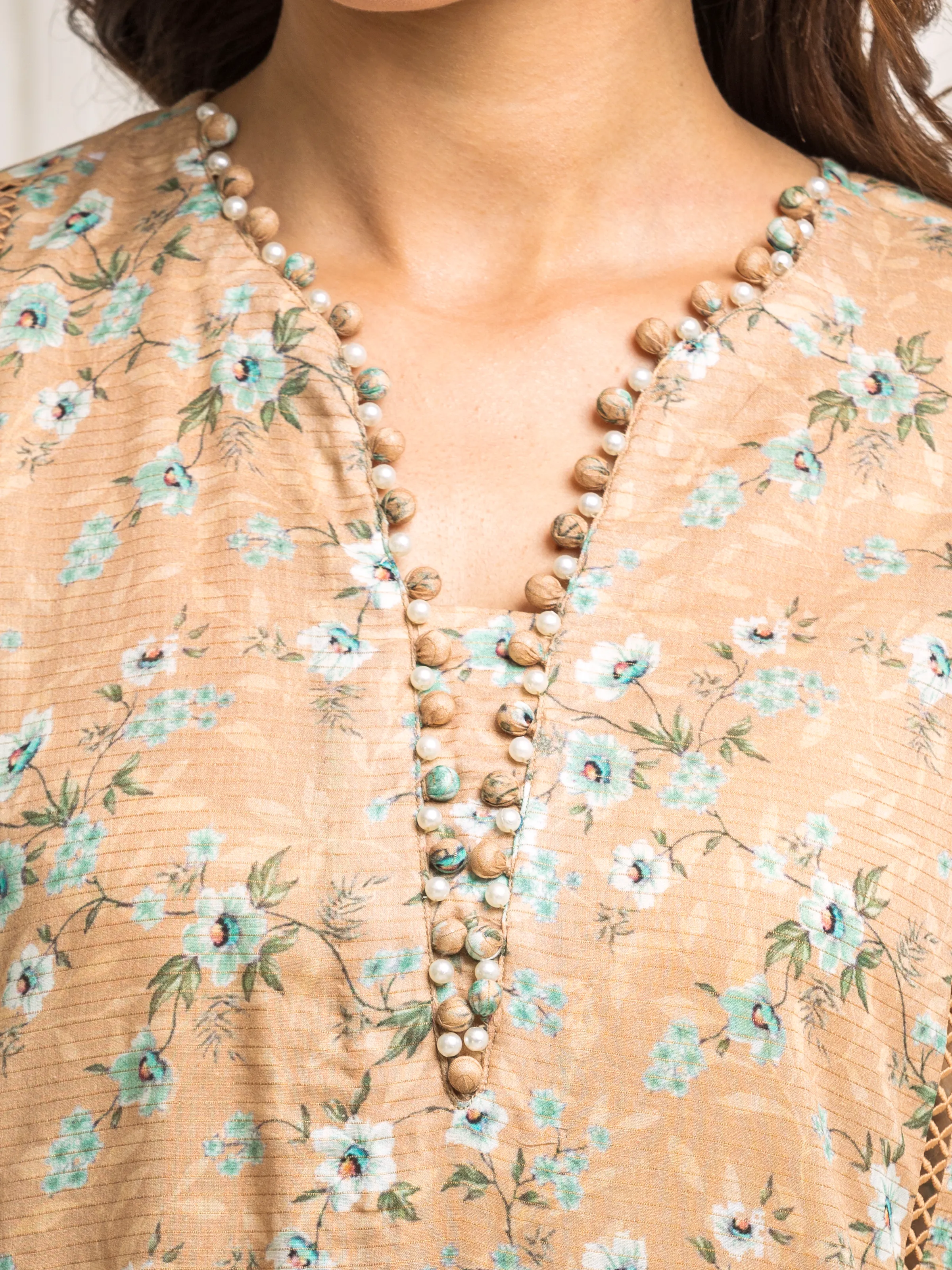 Printed Zari Lawn Suit - EWU6M6-043-3P - Image 4