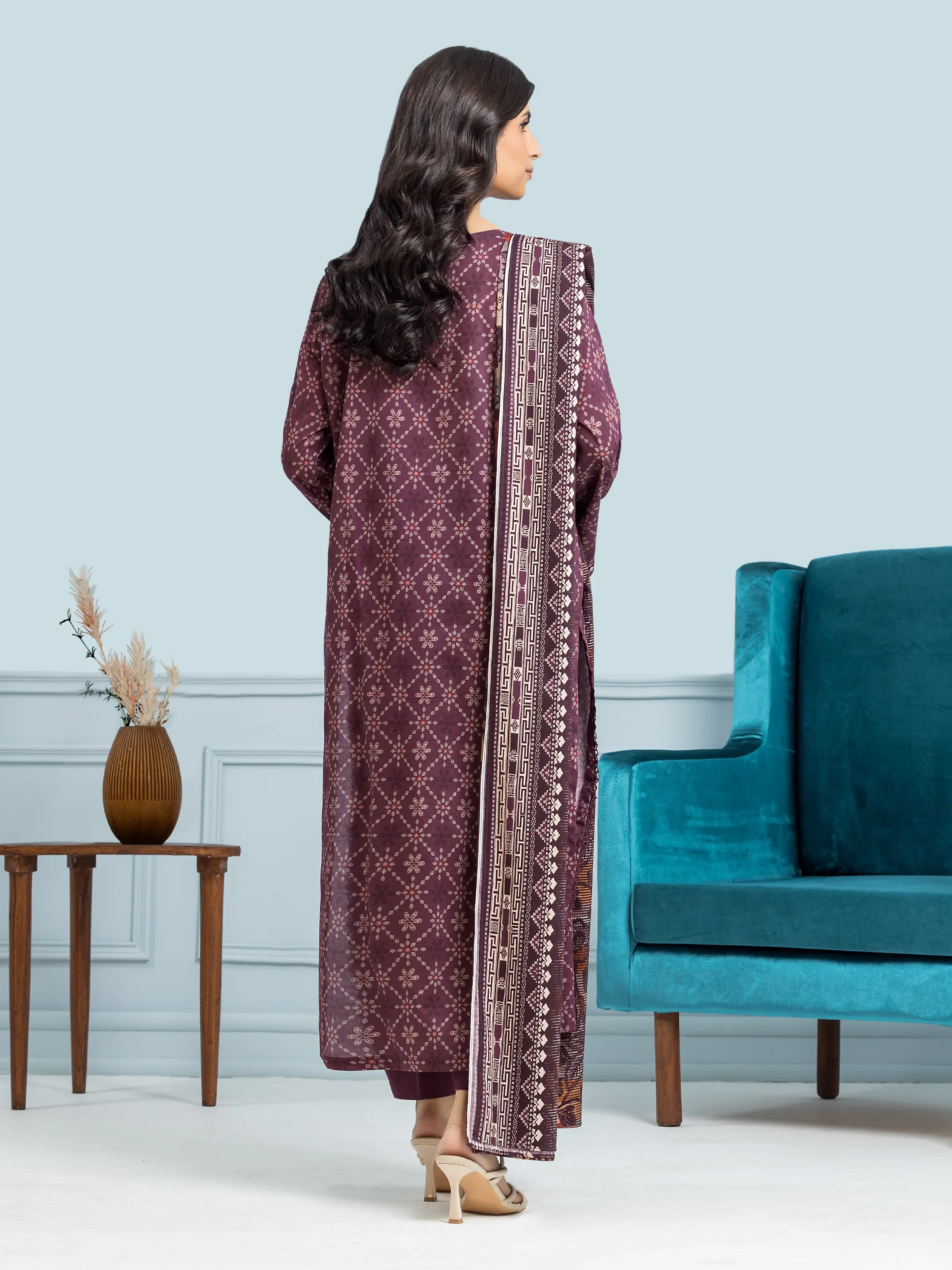 Printed Khaddar Suit - EWU24A3-29301-3P - Image 2