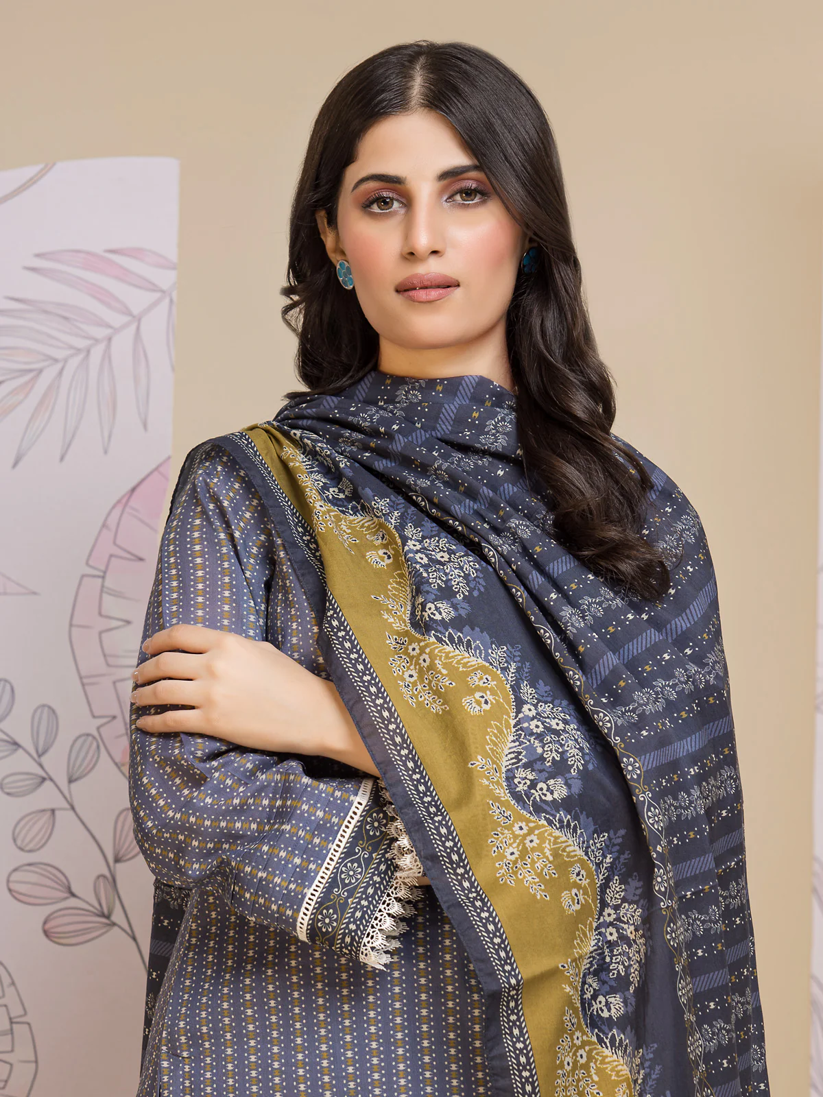 Printed Lawn Suit - EWU24A1-26280-3P - Image 4