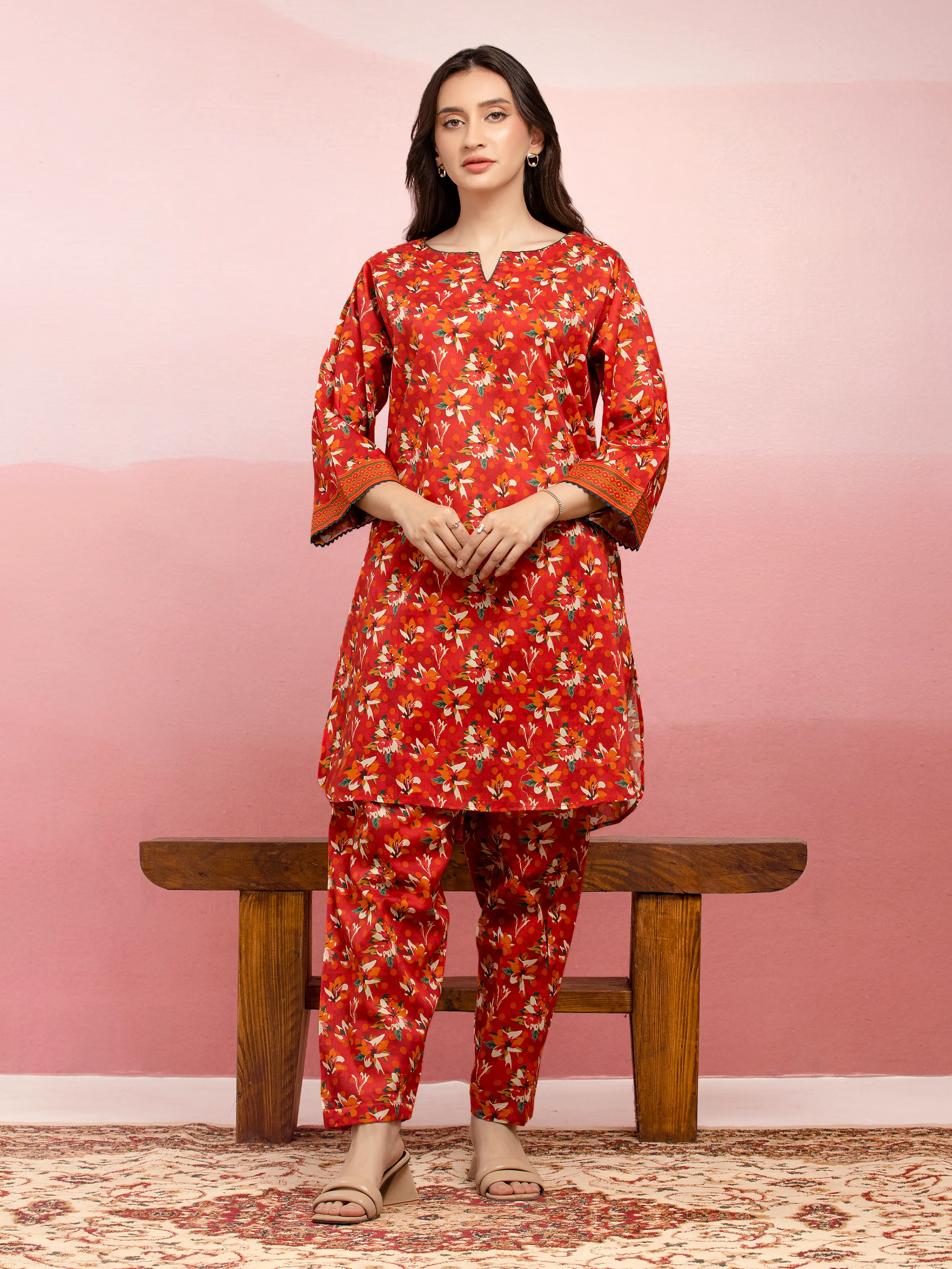 Printed Lawn Shirt Trouser - EWU5A1-35410ST