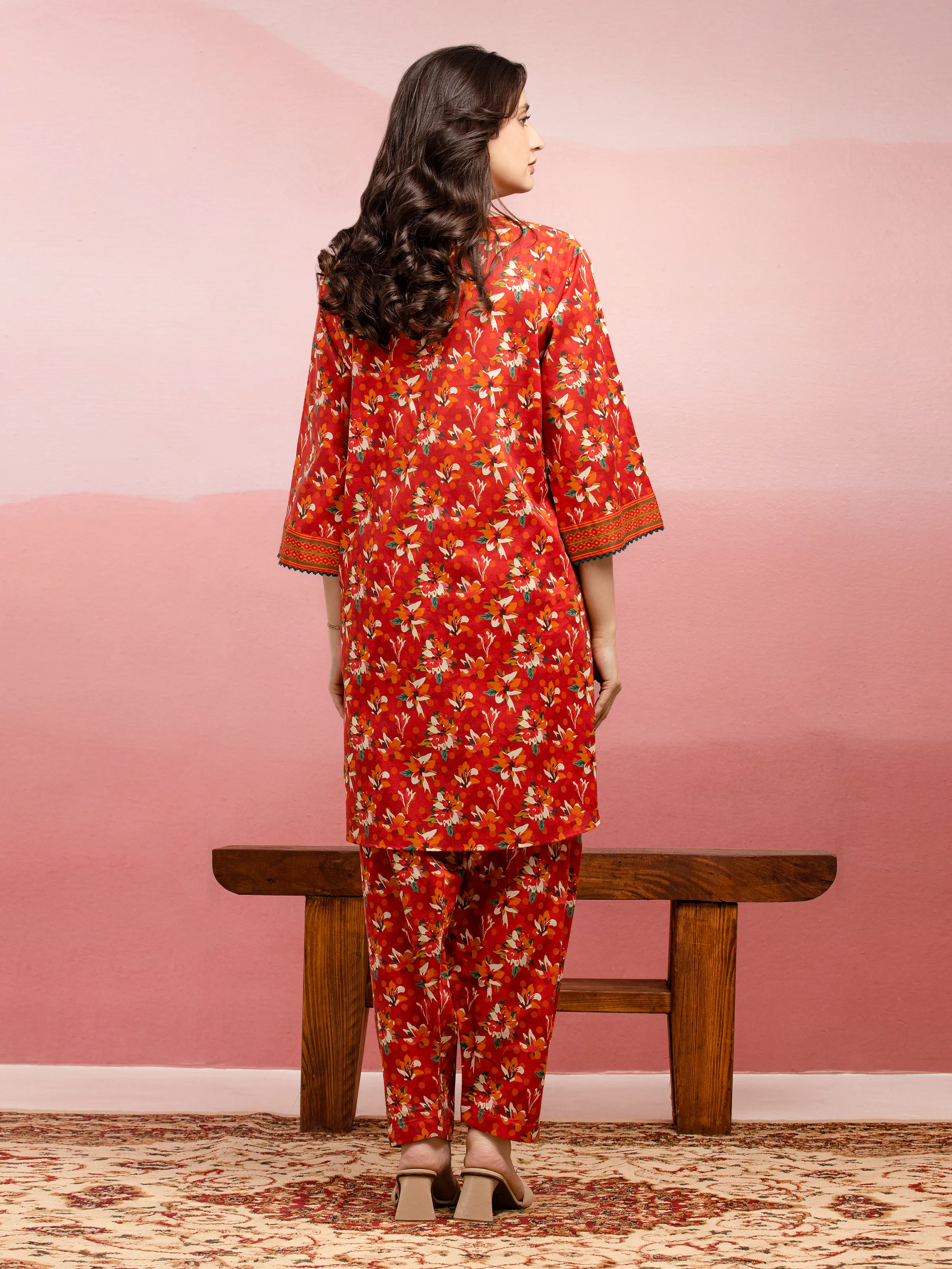 Printed Lawn Shirt Trouser - EWU5A1-35410ST - Image 2