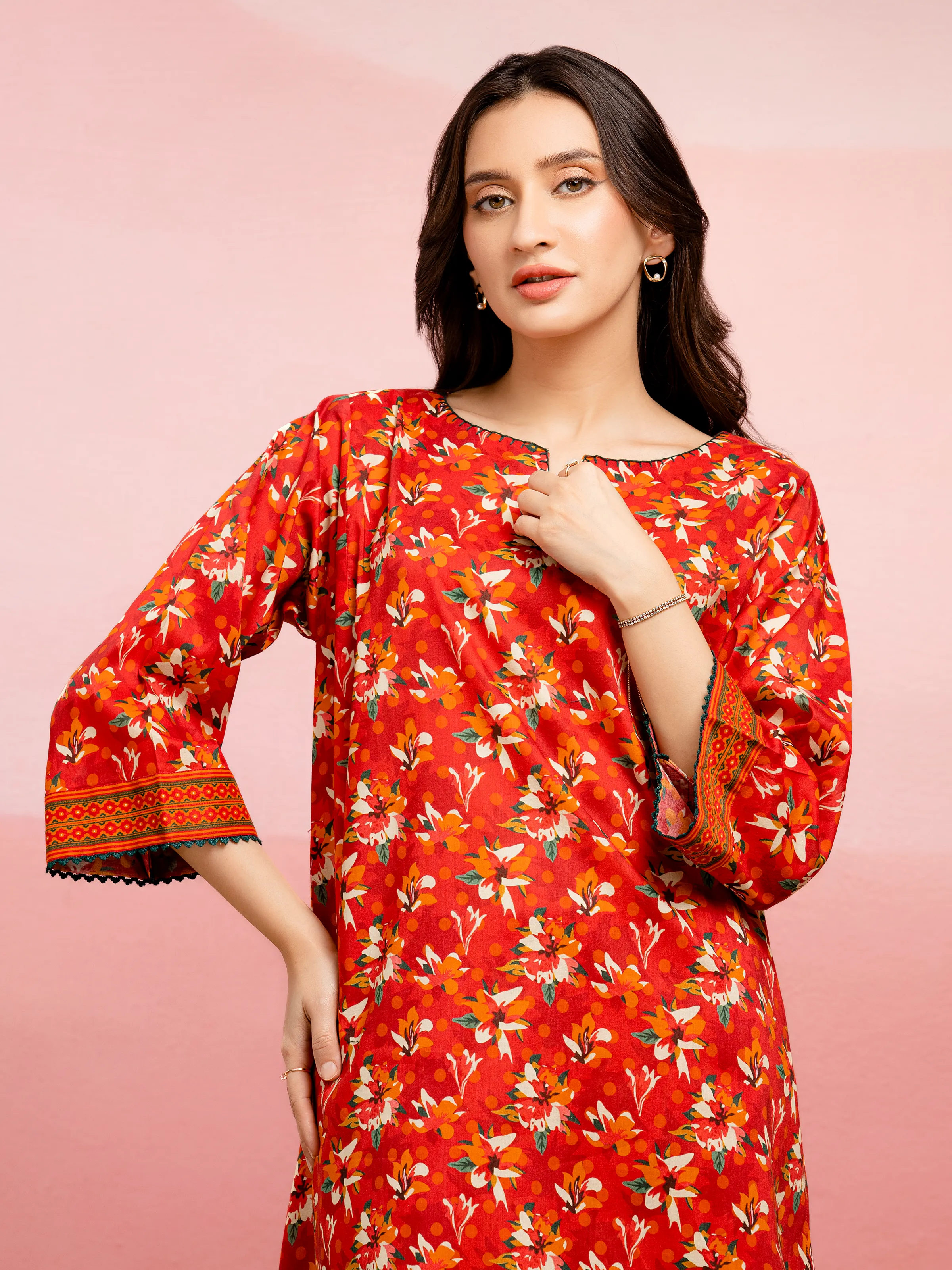 Printed Lawn Shirt Trouser - EWU5A1-35410ST - Image 4