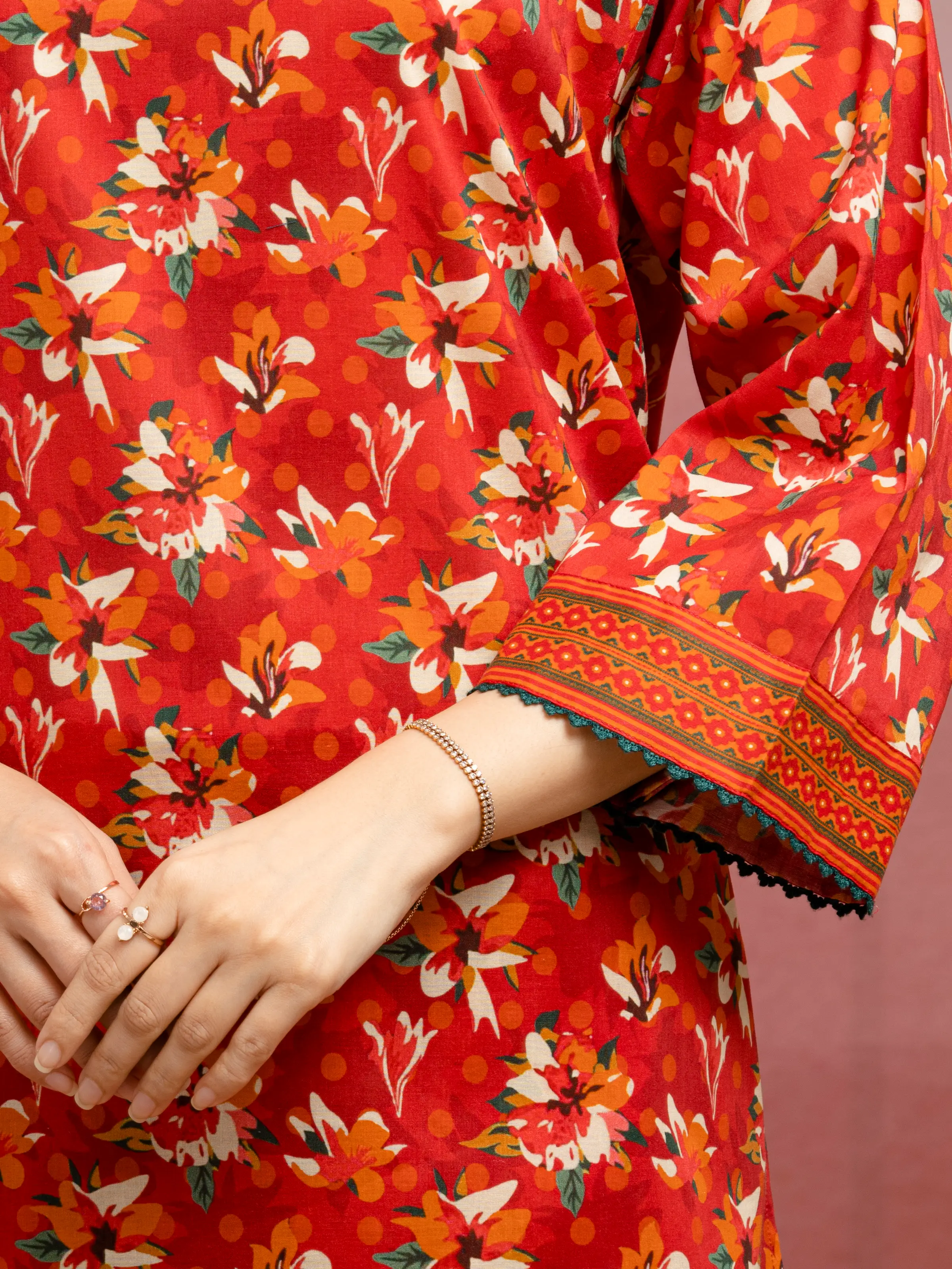 Printed Lawn Shirt Trouser - EWU5A1-35410ST - Image 6