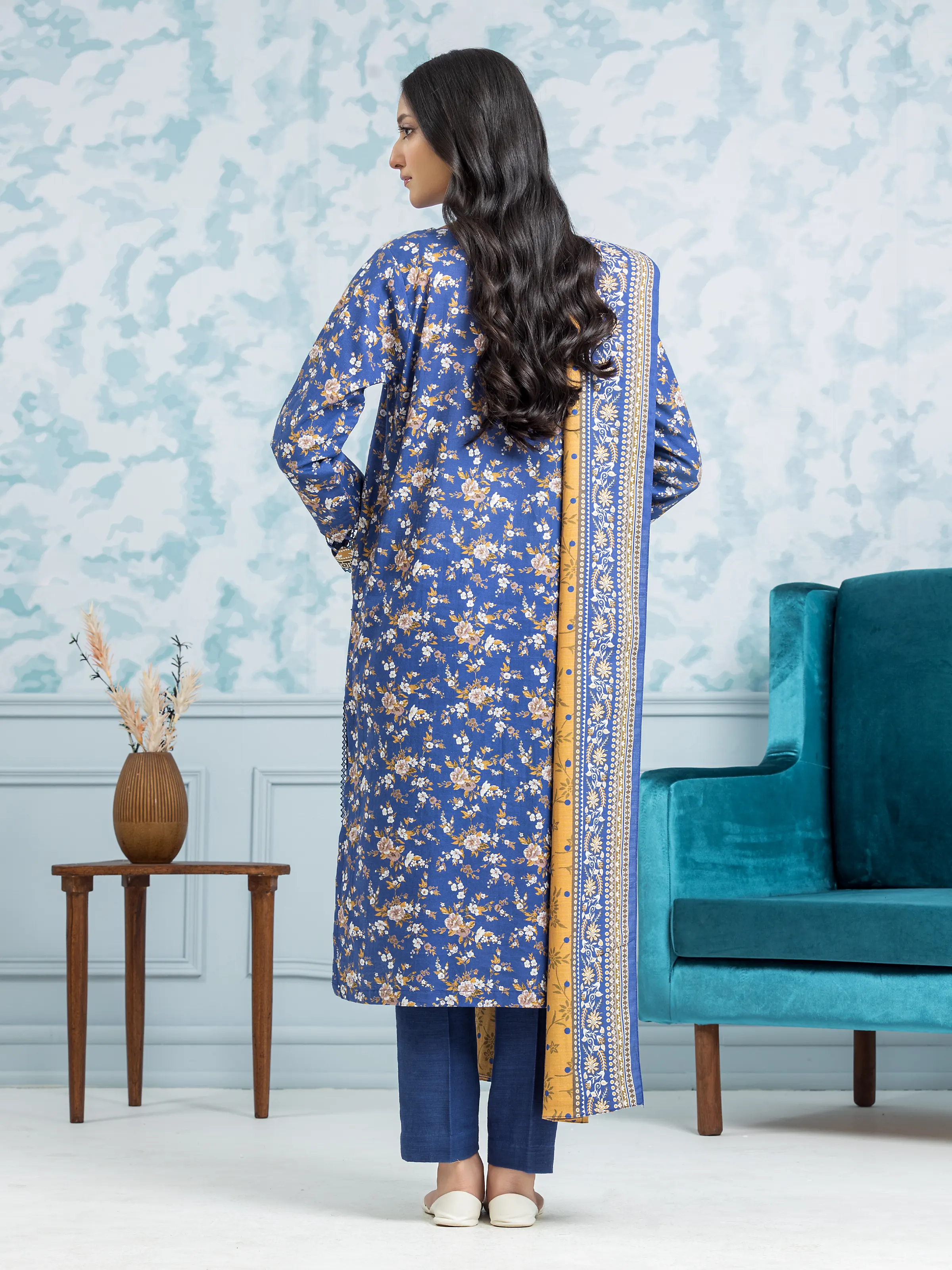Printed Khaddar Suit - EWU24A3-29308-3P - Image 2