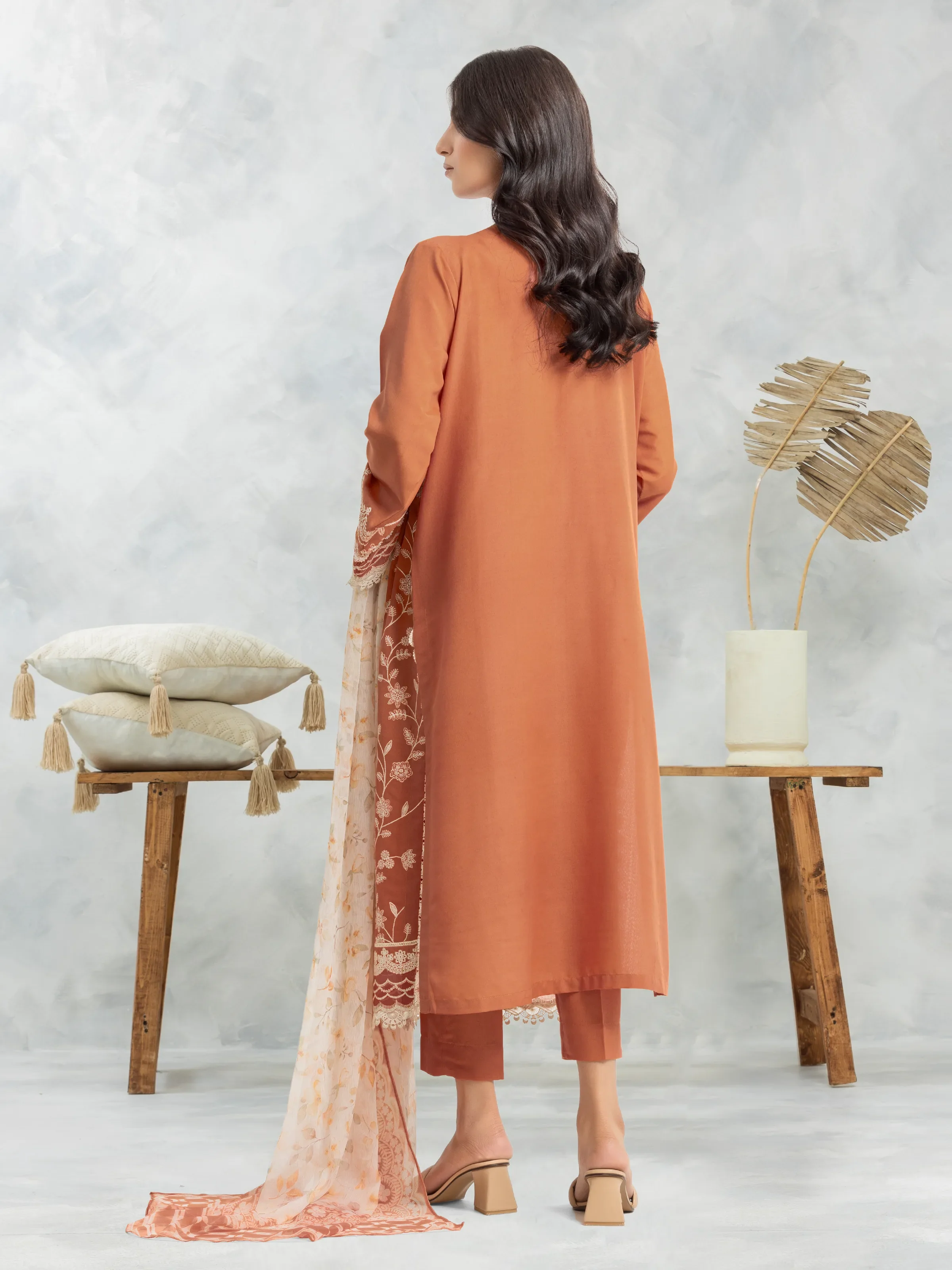 Embroidered Cambric Suit - EWU24V2-30142-3P - Image 2