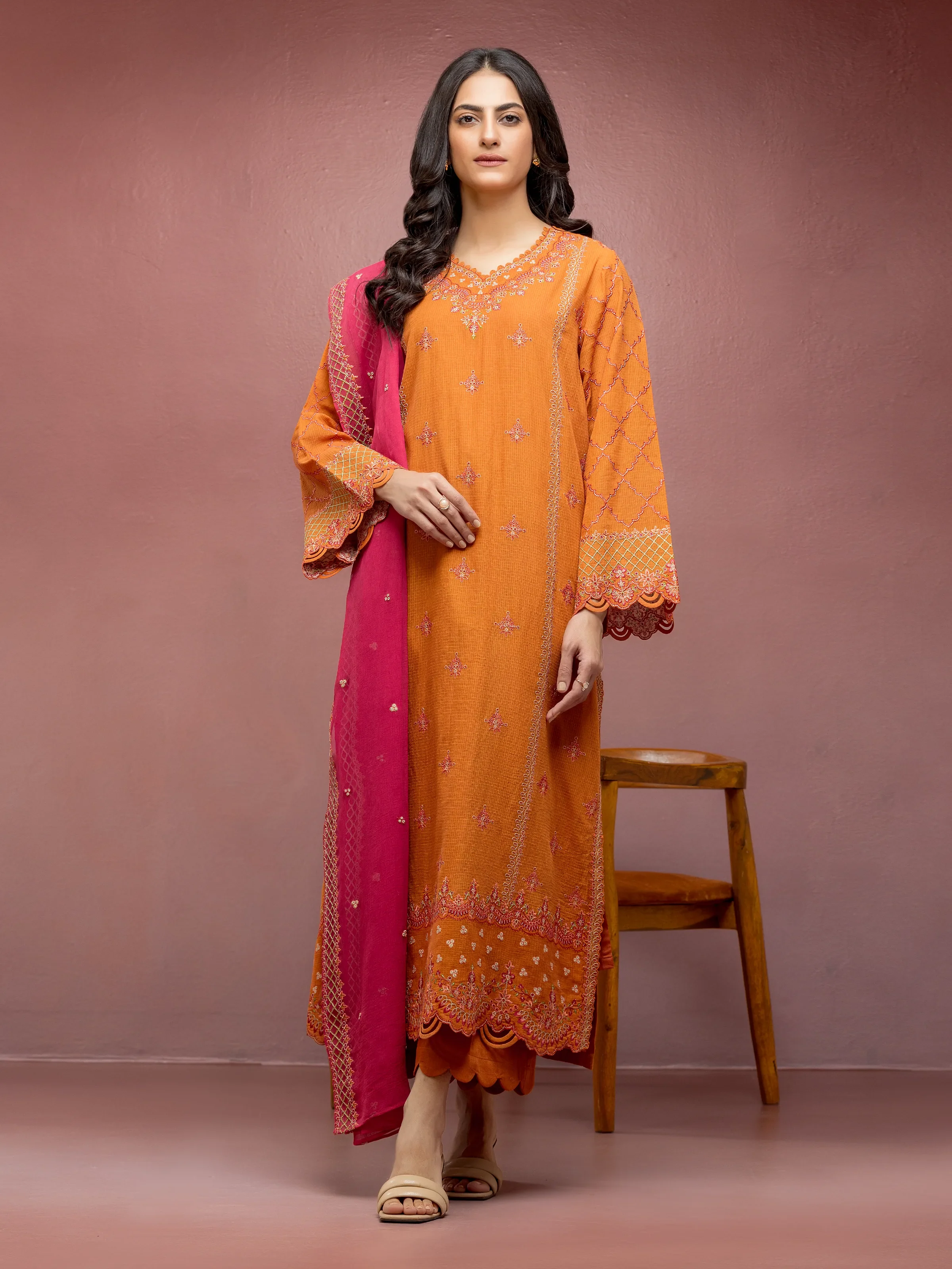 Embroidered Lawn Suit - EWU5V1-31242-3P