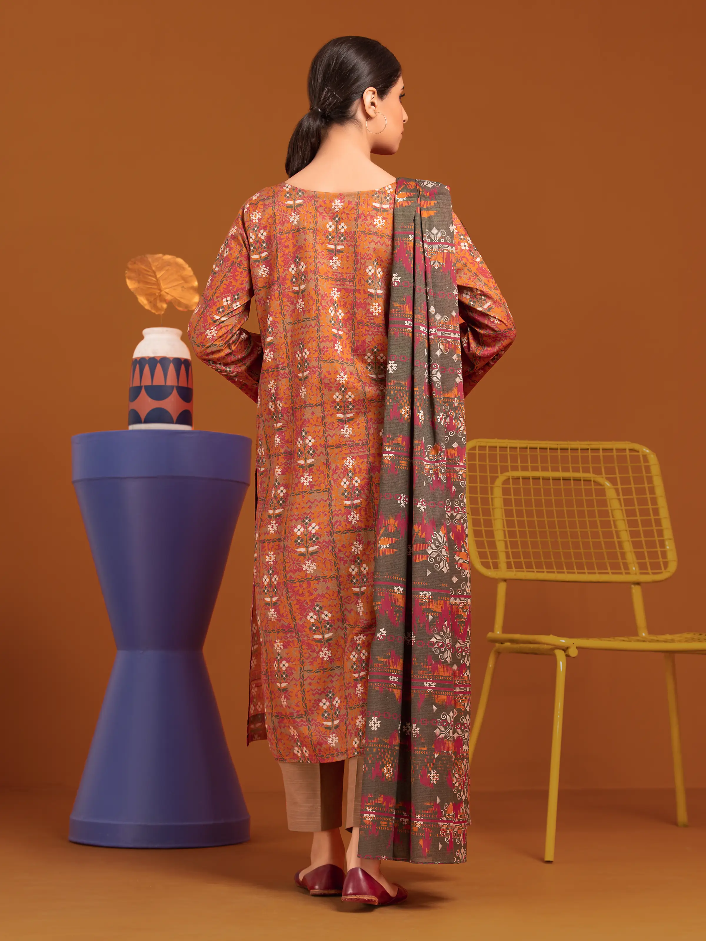 Printed Khaddar Suit - EWU24A3-27179-3P - Image 2