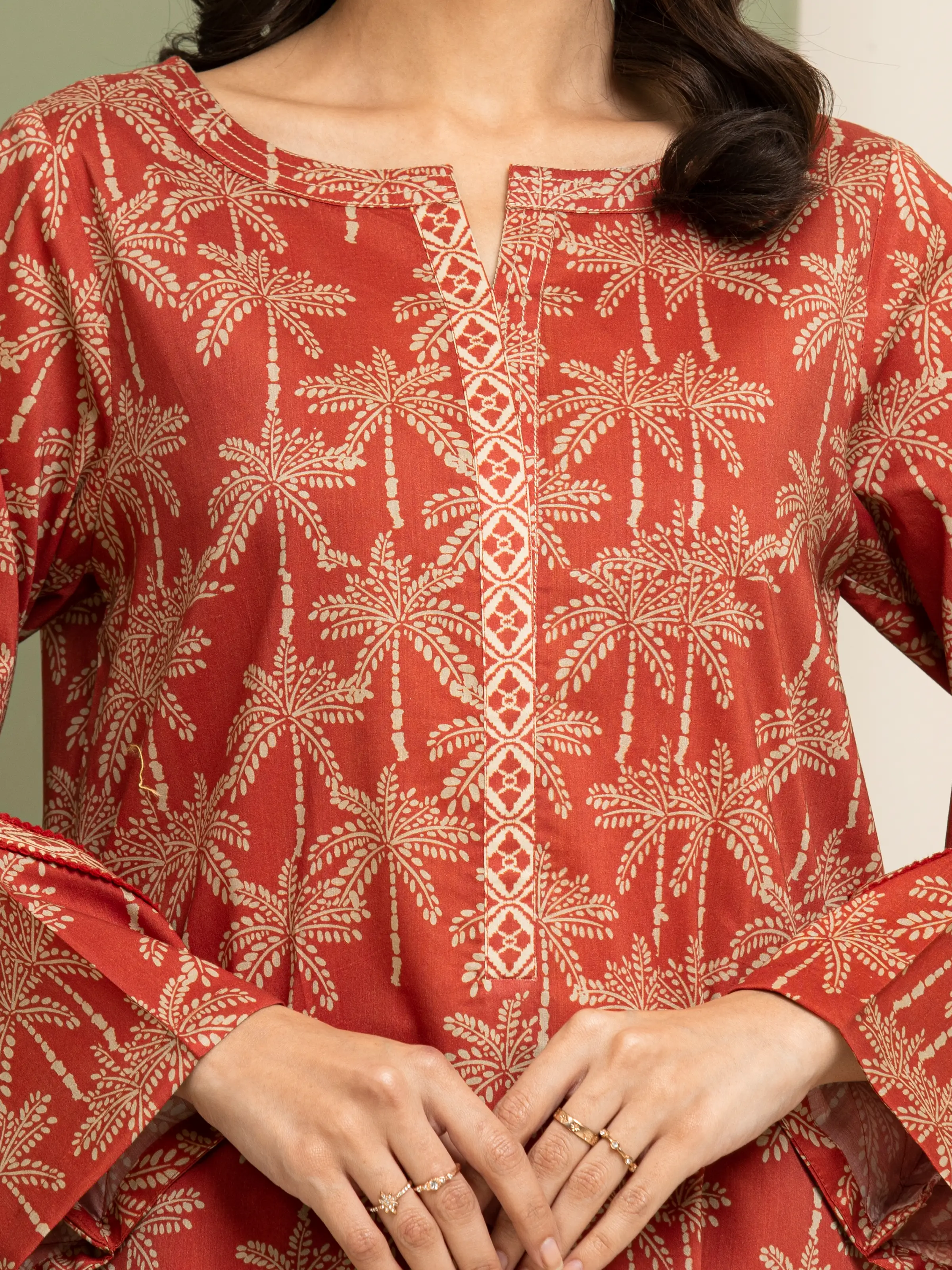 Printed Lawn Shirt Trouser - EWU5A1-35427ST - Image 3