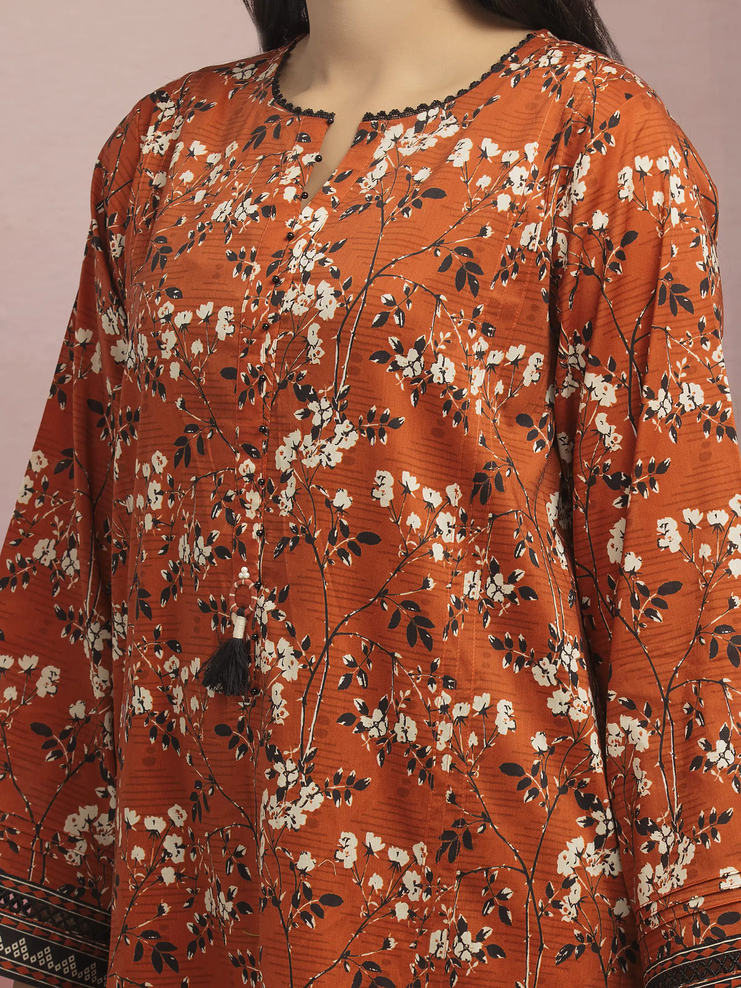 Printed Lawn Suit - EWU5A1-35133-3P - Image 5