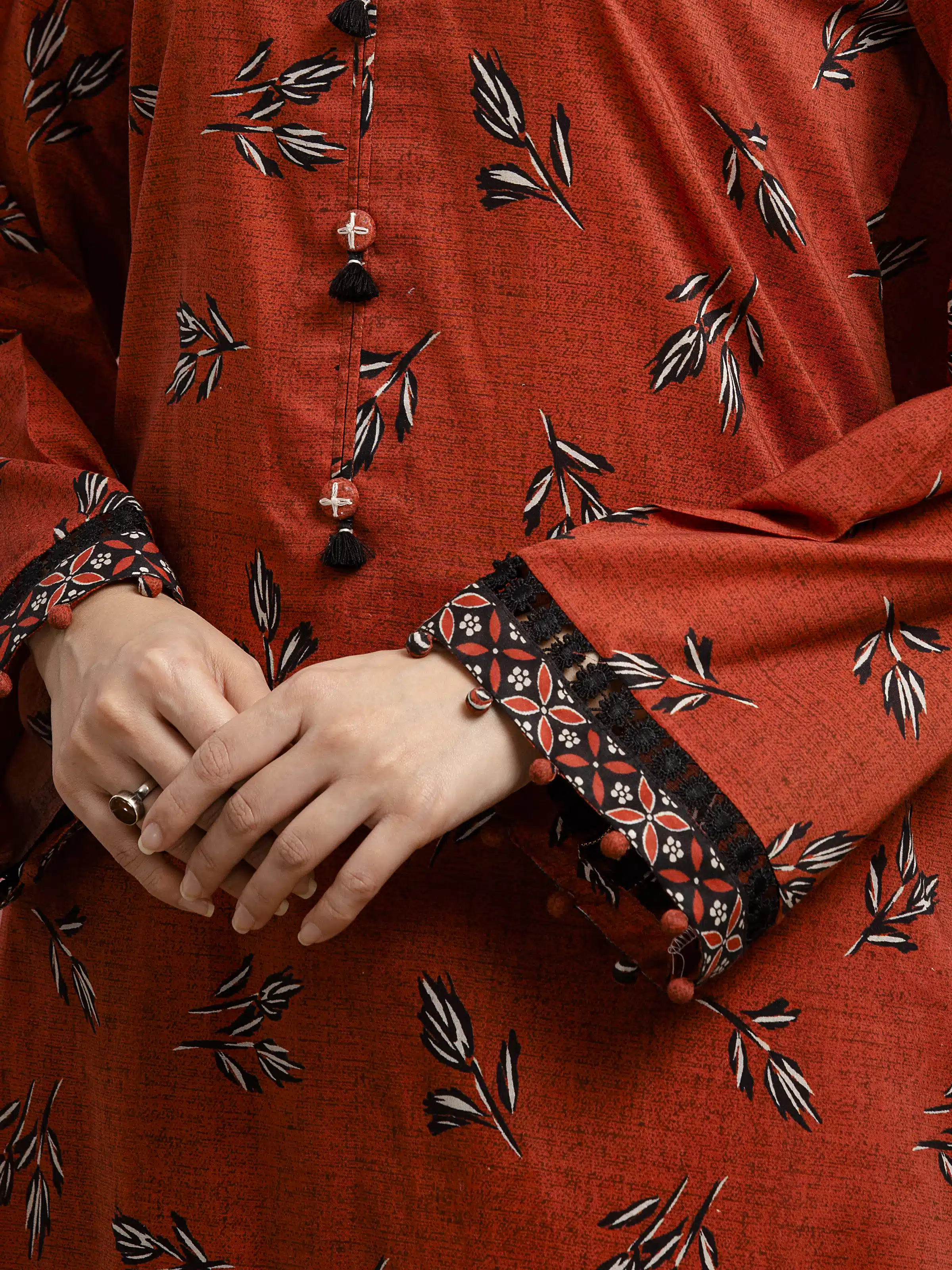 Printed Lawn Suit - EWU5A1-35230-3P - Image 6