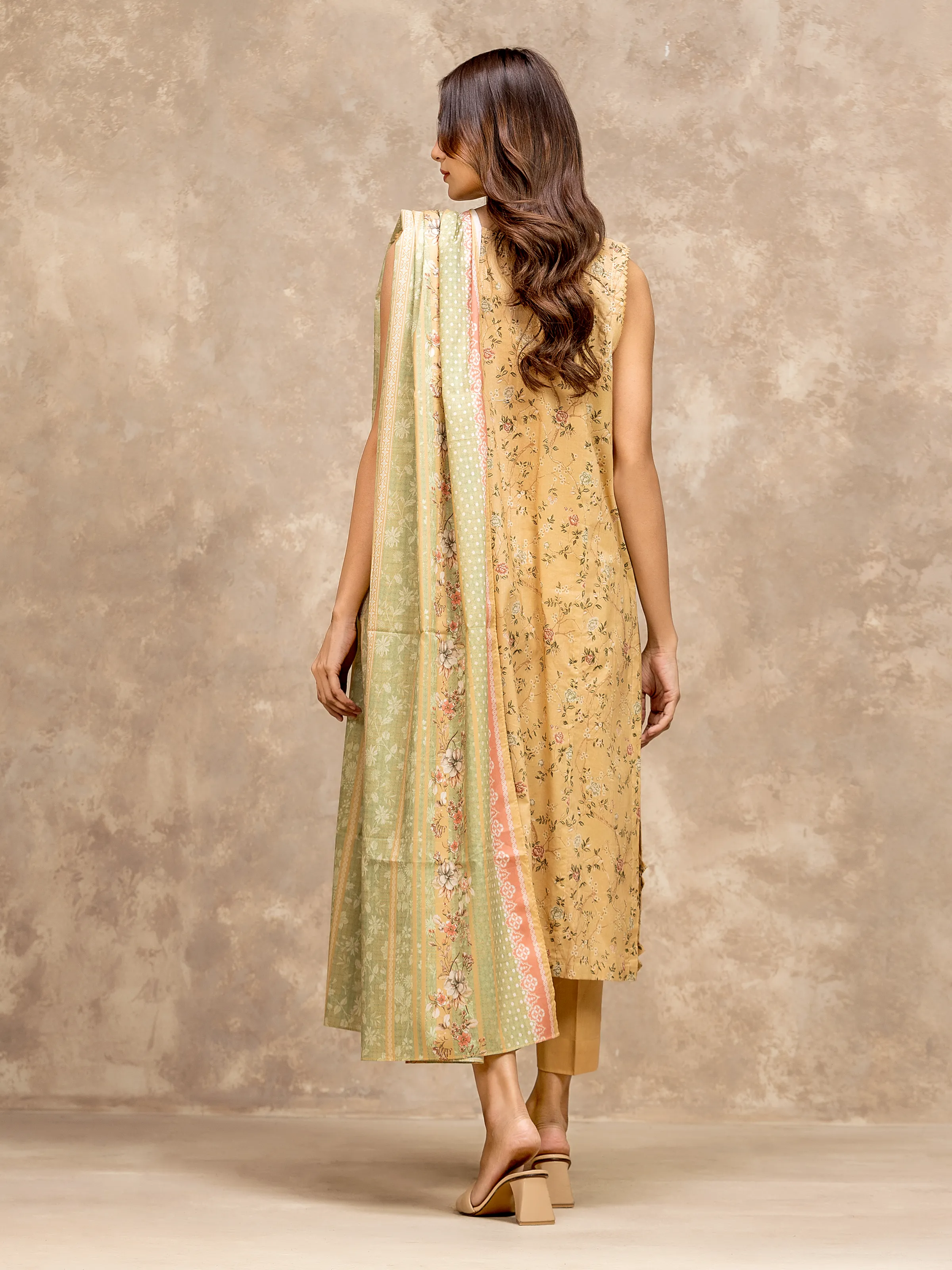 Printed Lawn Suit - EWU6A1-36530-3P - Image 5