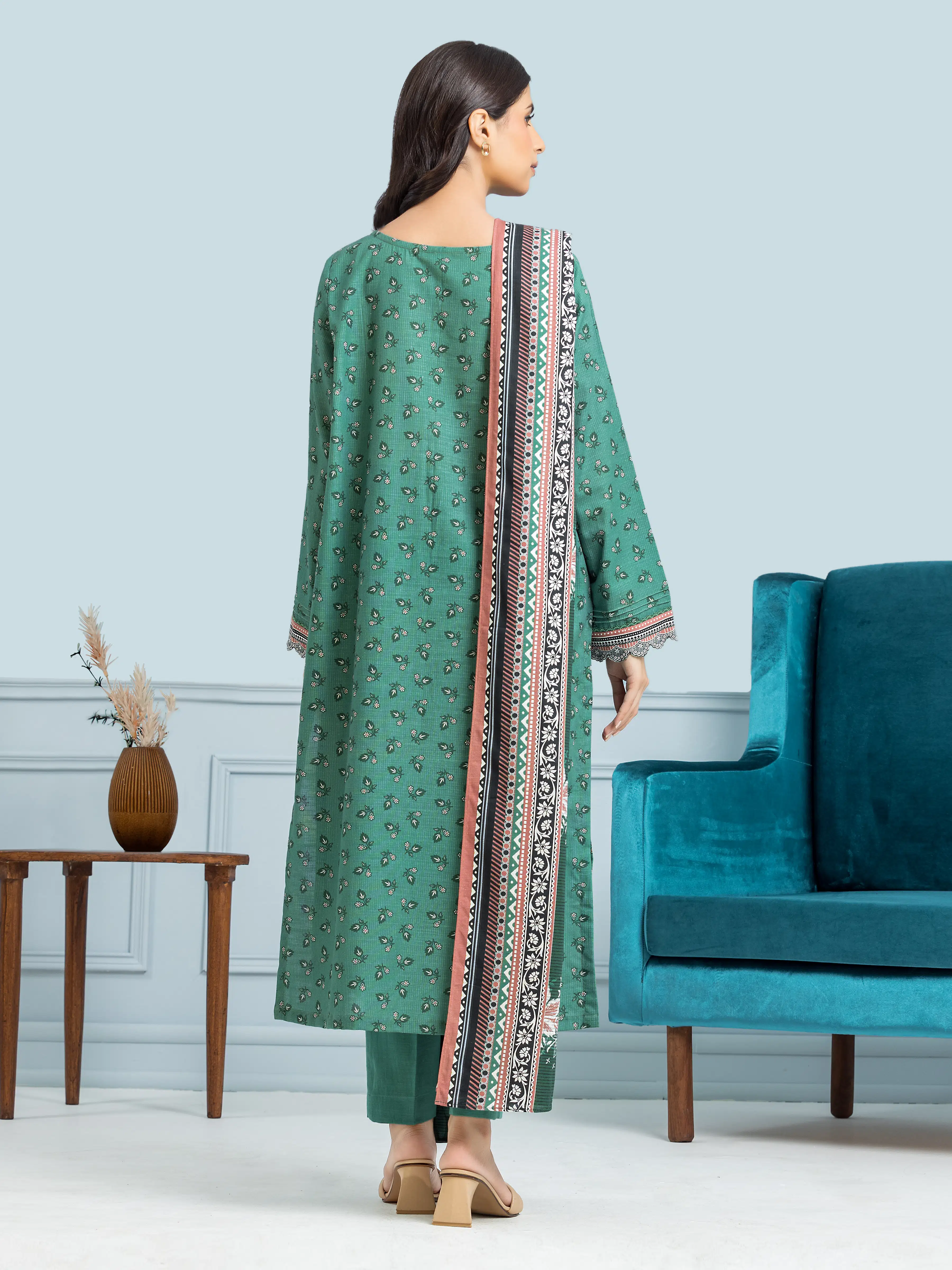 Printed Khaddar Suit - EWU24A3-29309-3P - Image 2