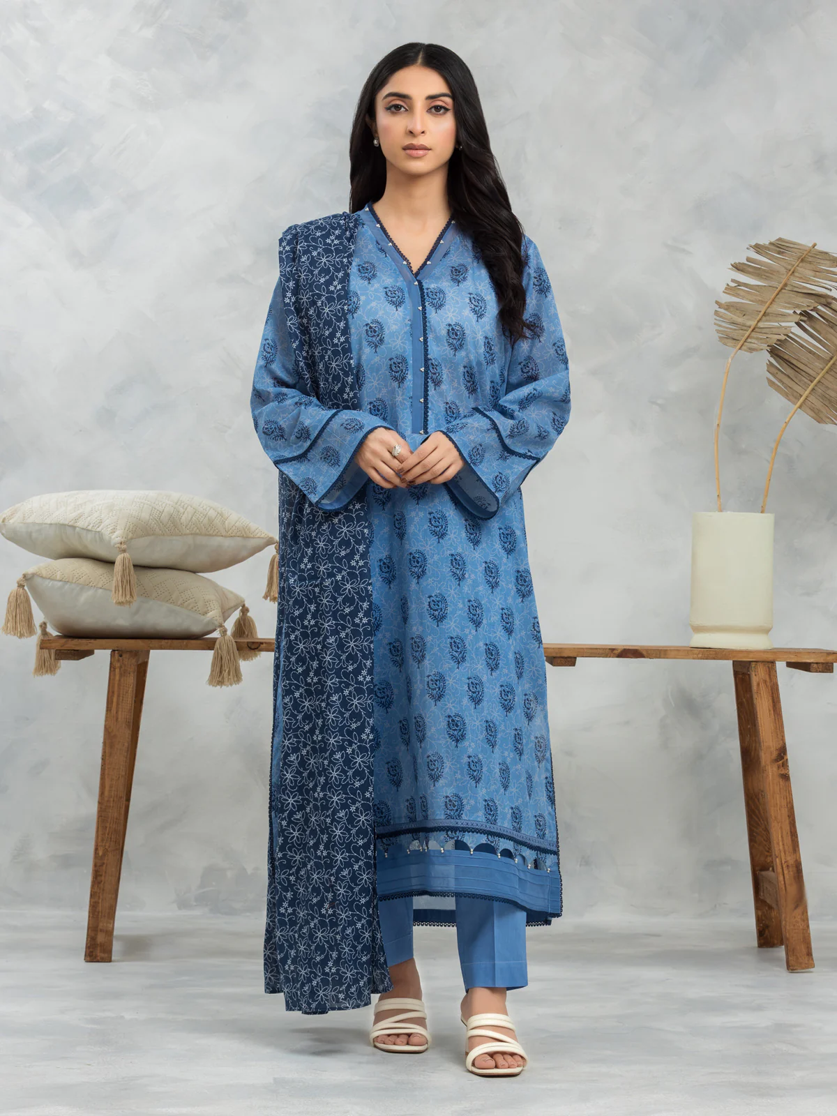 Printed Cambric Suit - EWU24A2-29267-3P