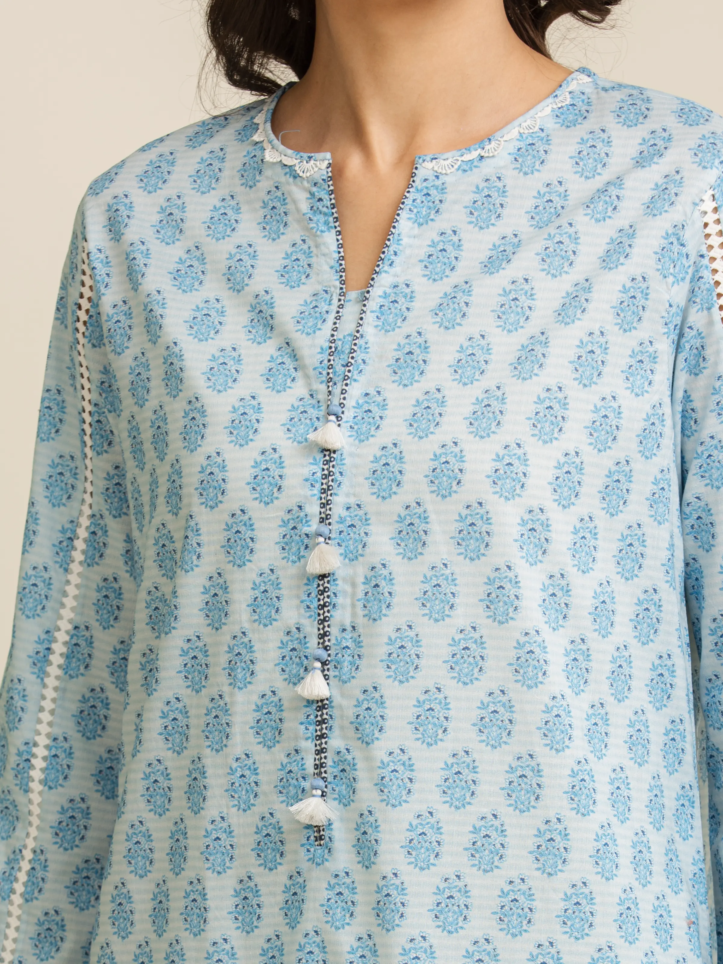 Printed Lawn Suit - EWU5A1-35092-3P - Image 5