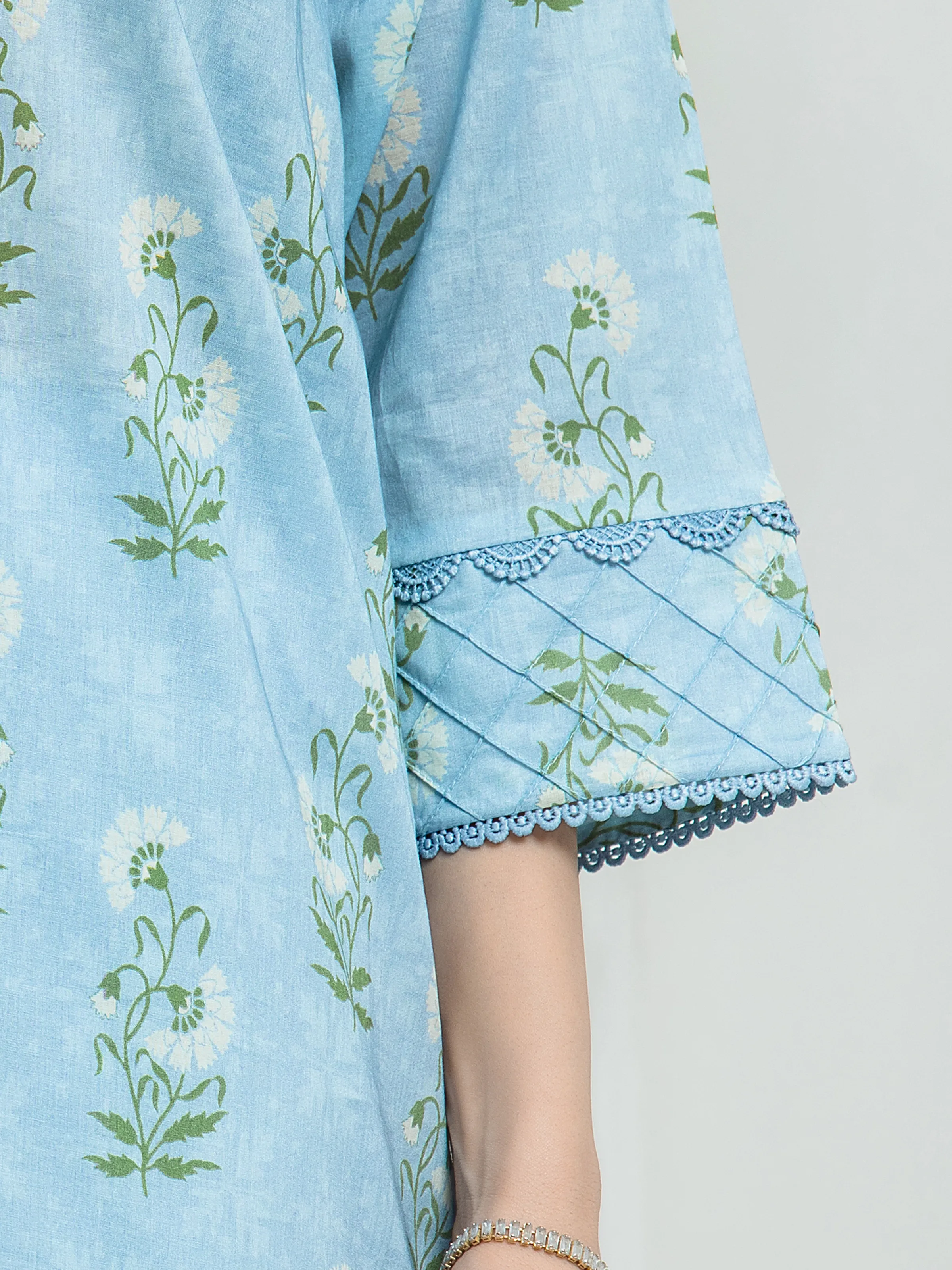 Printed Lawn Suit - EWU6A1-36551-3P - Image 4