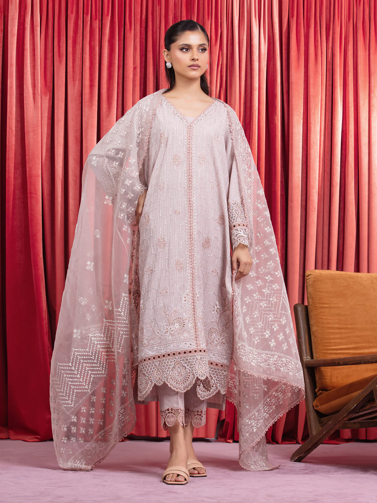 Embroidered Dobby Shirt - EWU24V7-28636S