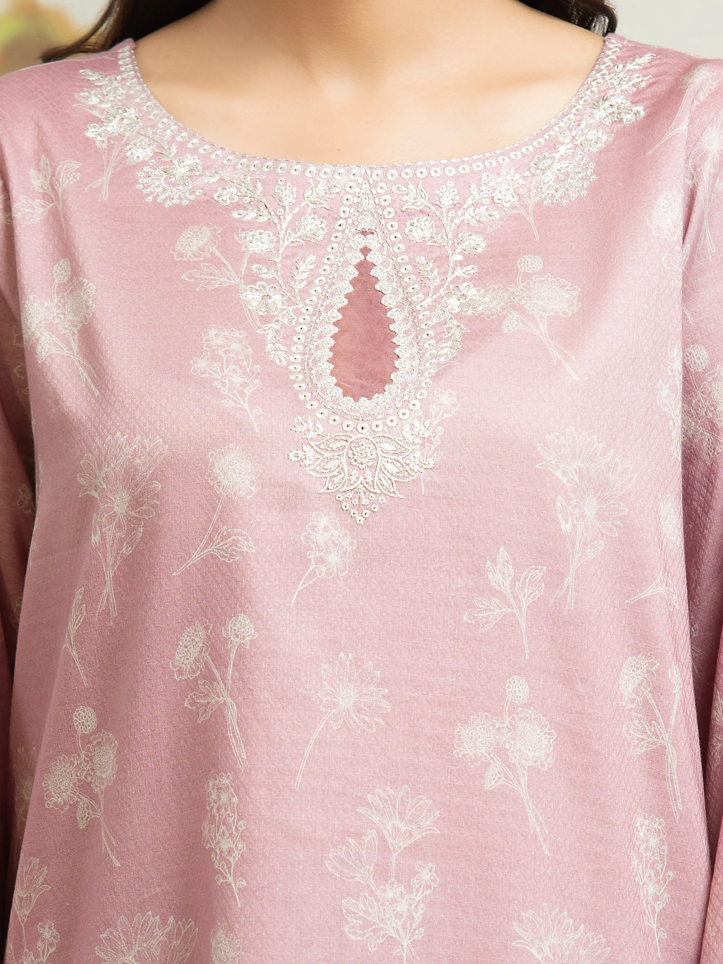 Embroidered Dobby Suit - EWU24V7-30169-3P - Image 5