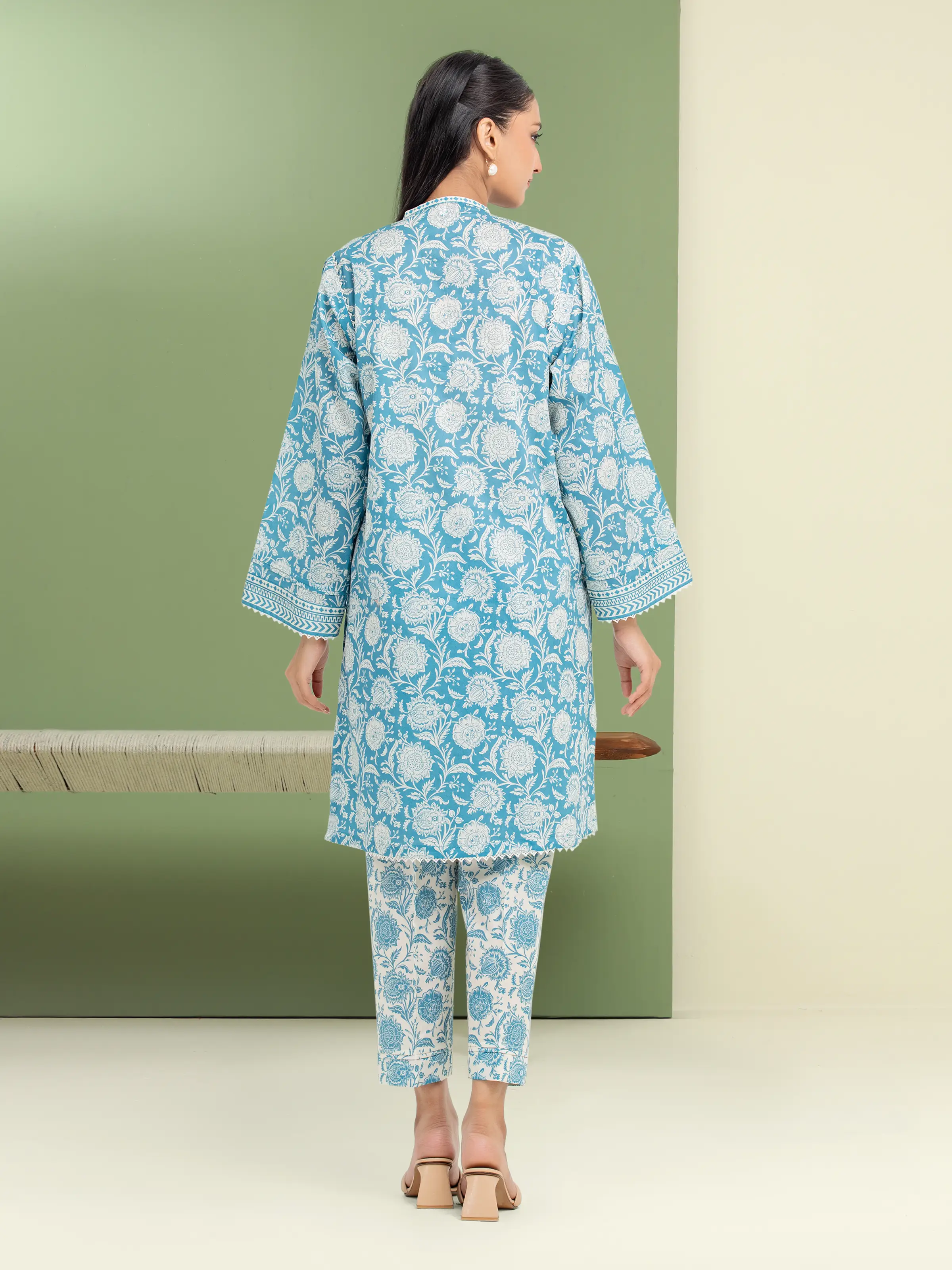 Printed Lawn Shirt Trouser - EWU5A1-35431ST - Image 2